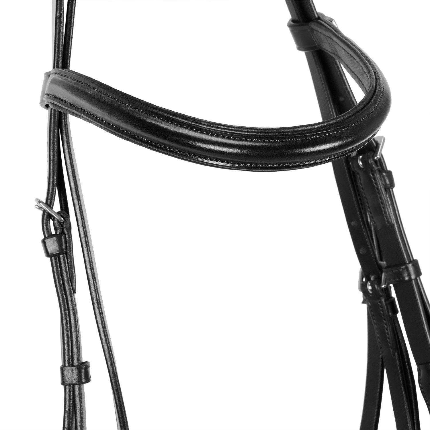 Equestro Testiera Inglese in Cuoio e Redini Gomma