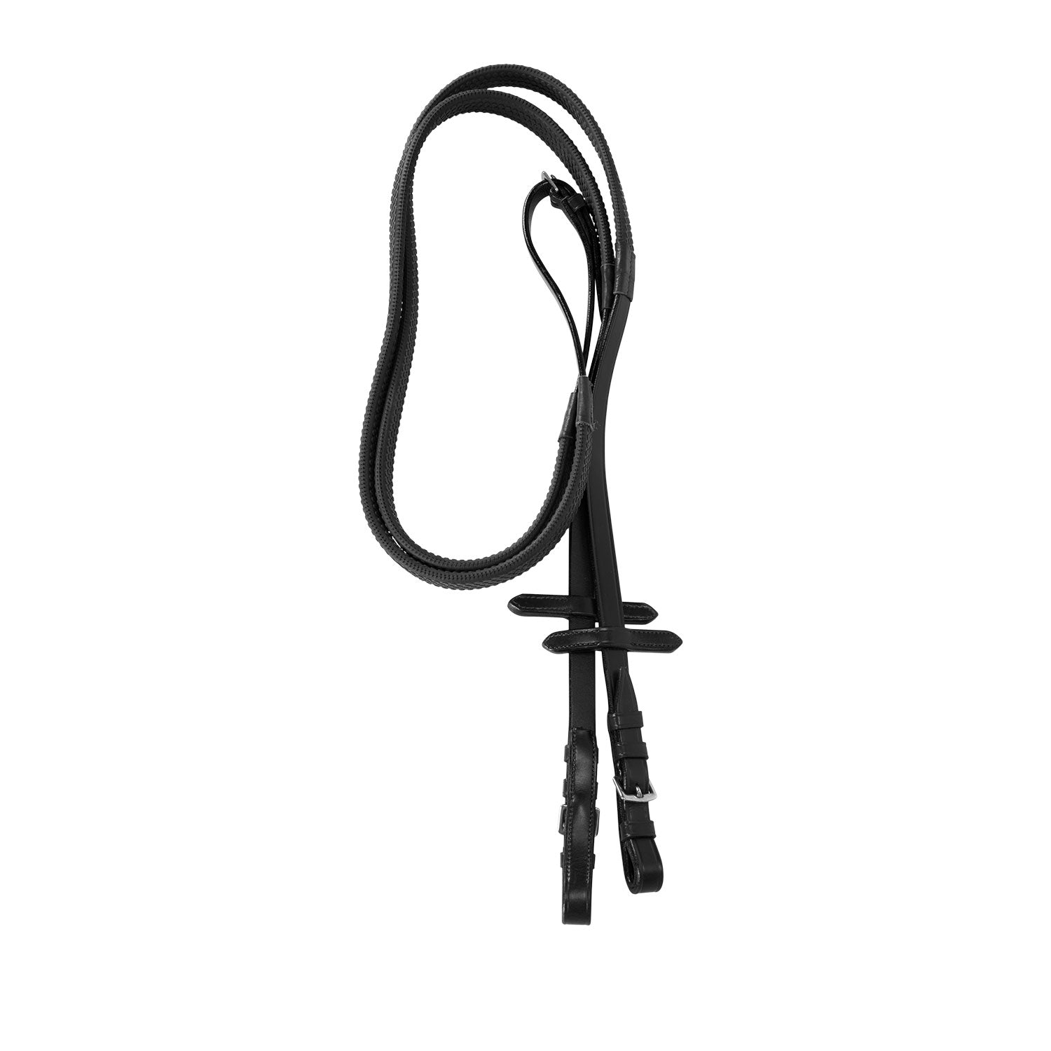 Equestro Testiera Inglese in Cuoio e Redini Gomma