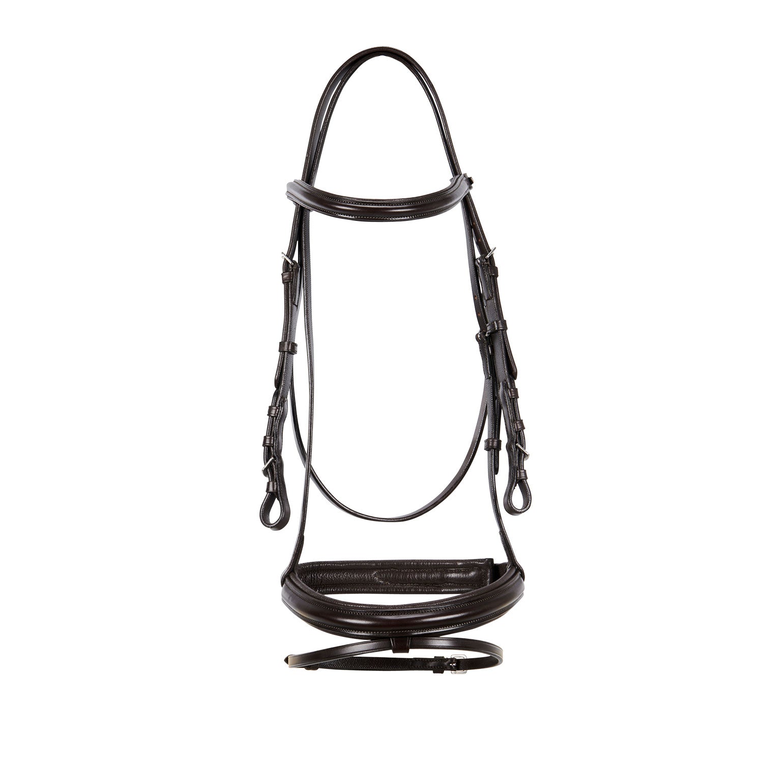 Equestro Testiera Inglese in Cuoio e Redini Gomma