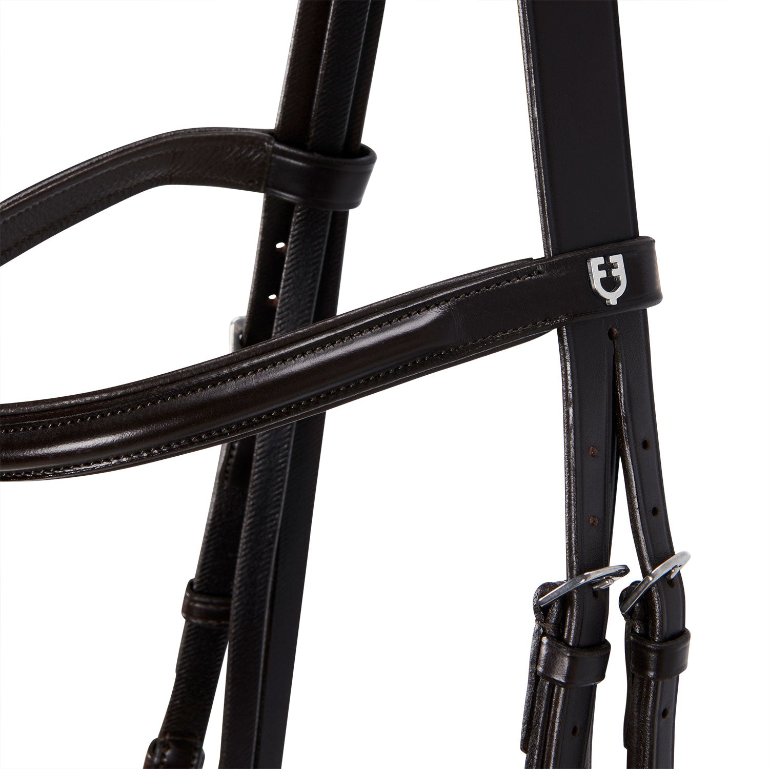 Equestro Testiera Inglese in Cuoio e Redini Gomma