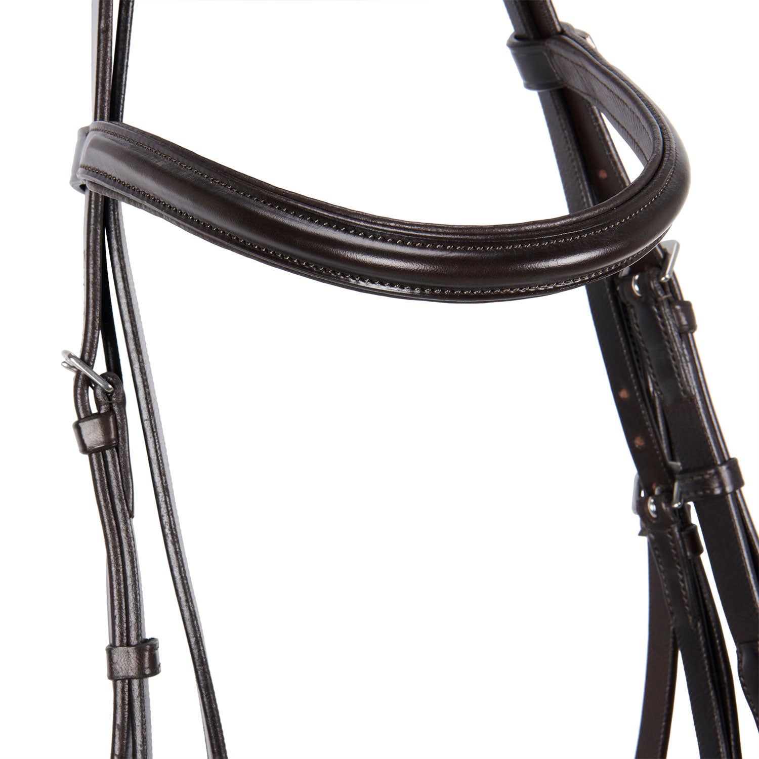 Equestro Testiera Inglese in Cuoio e Redini Gomma