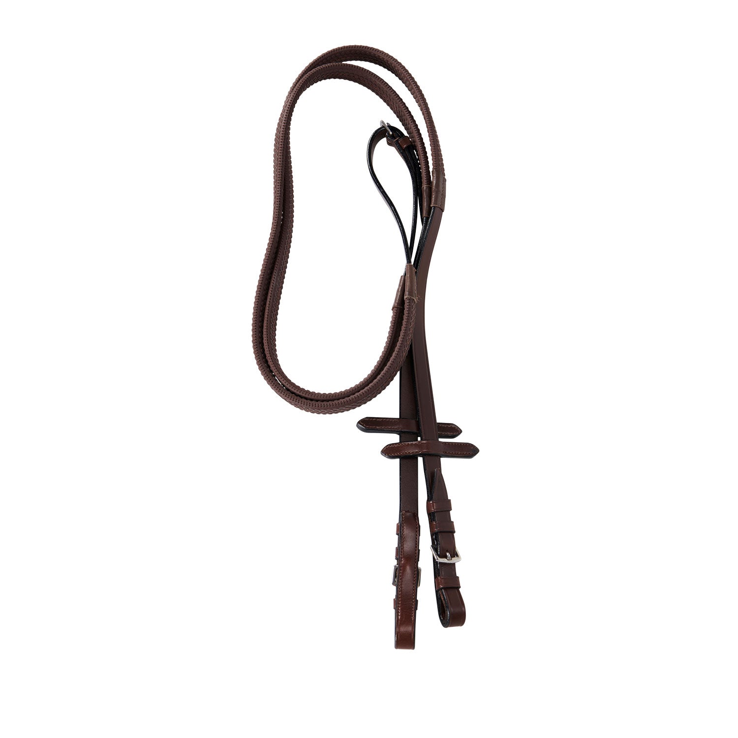 Equestro Testiera Inglese in Cuoio e Redini Gomma