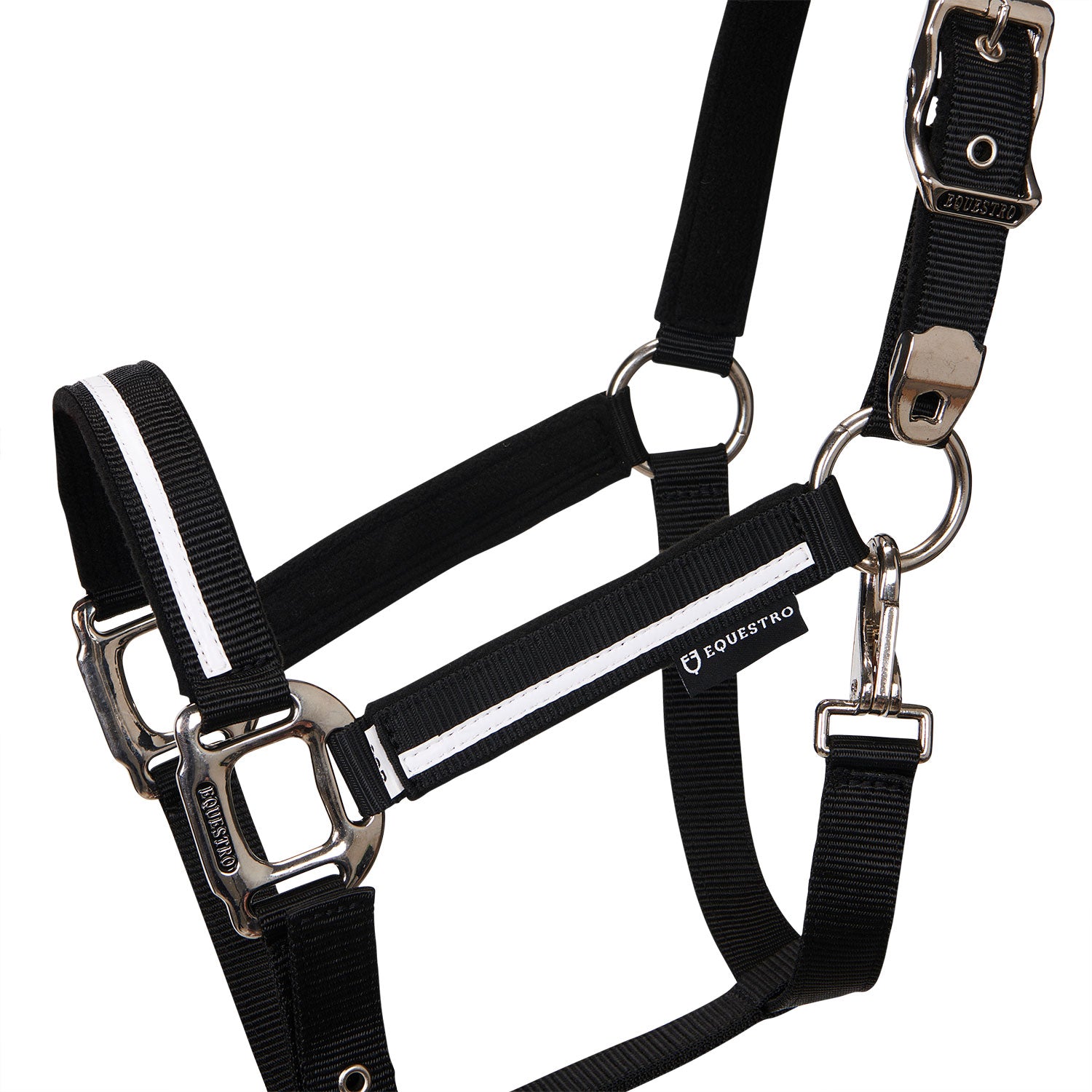 Equestro Cavezza con Imbottitura in Pile e Gancio Moschettone