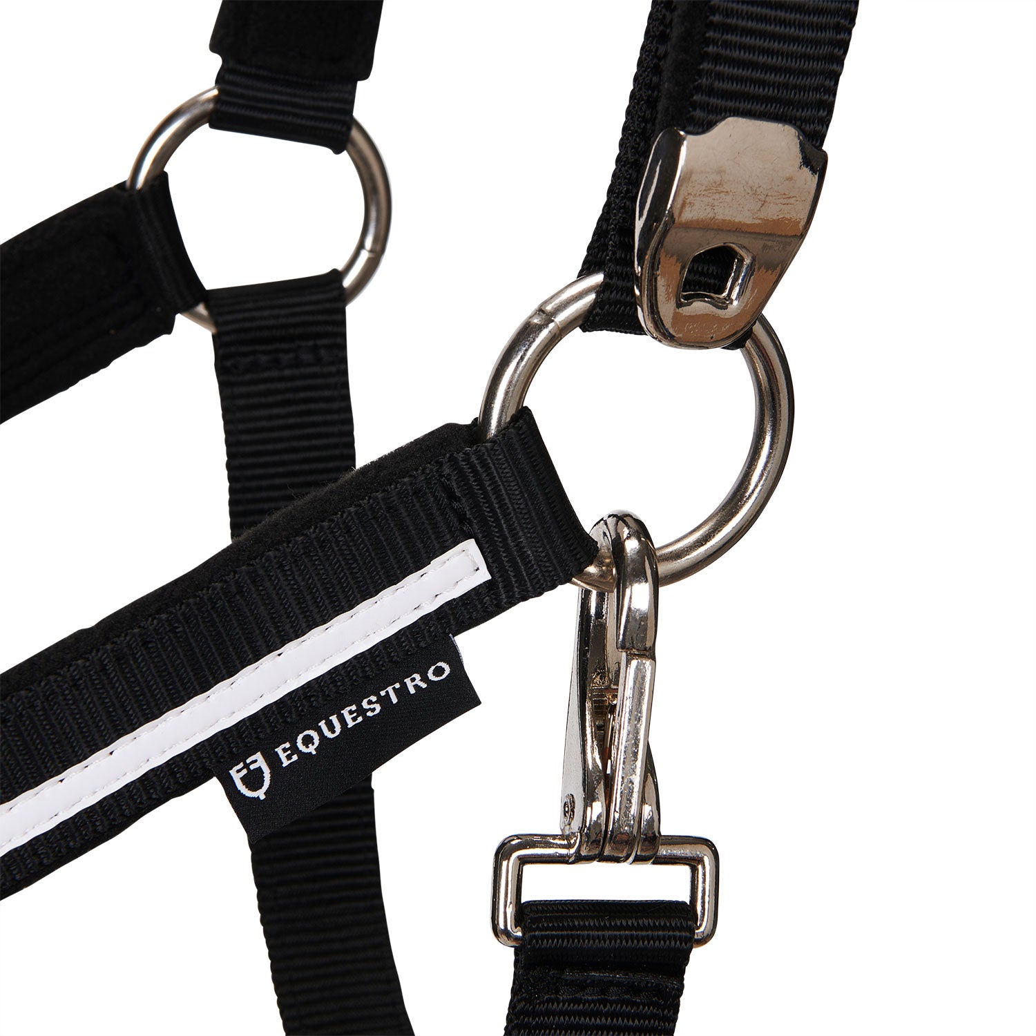Equestro Cavezza con Imbottitura in Pile e Gancio Moschettone