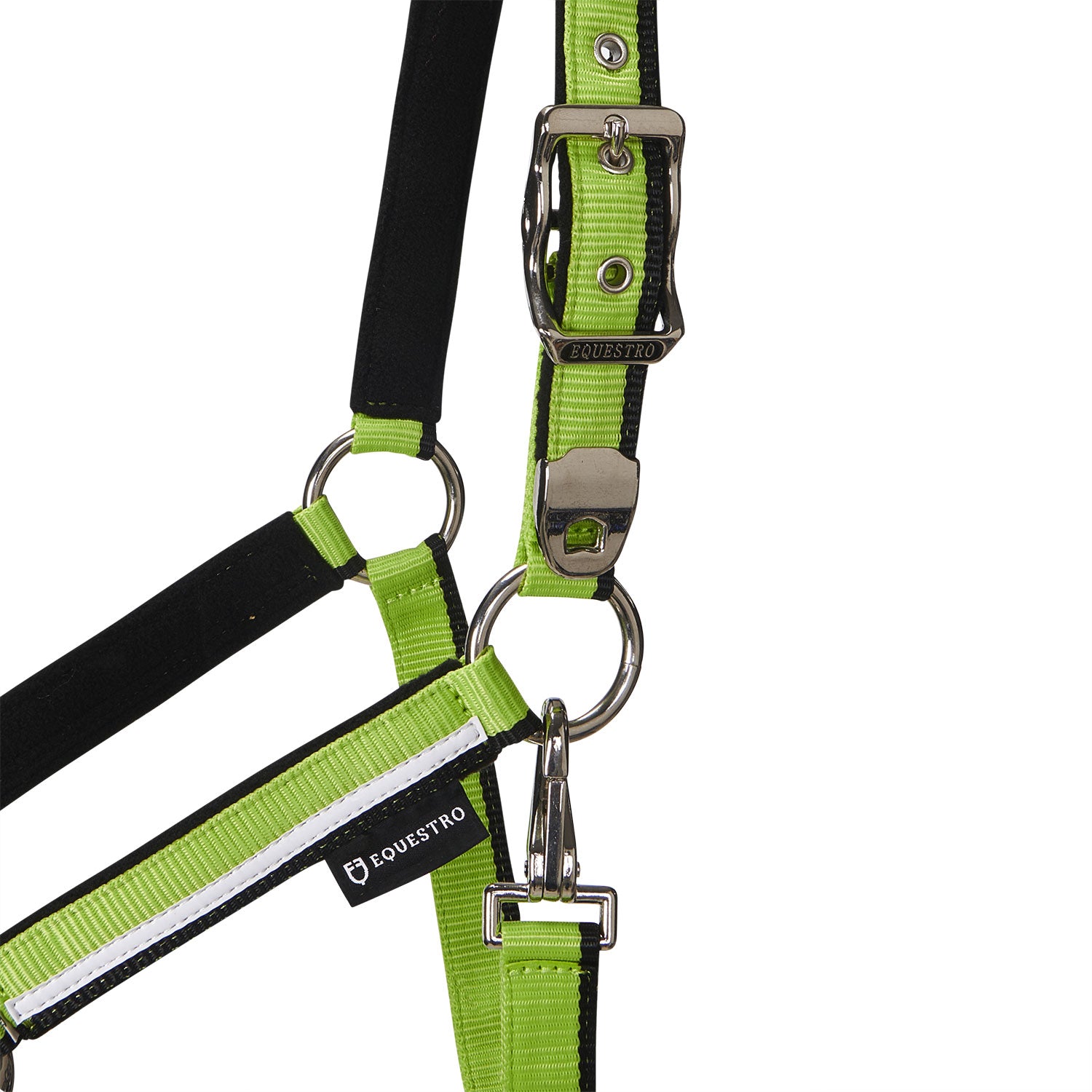 Equestro Cavezza con Imbottitura in Pile e Gancio Moschettone