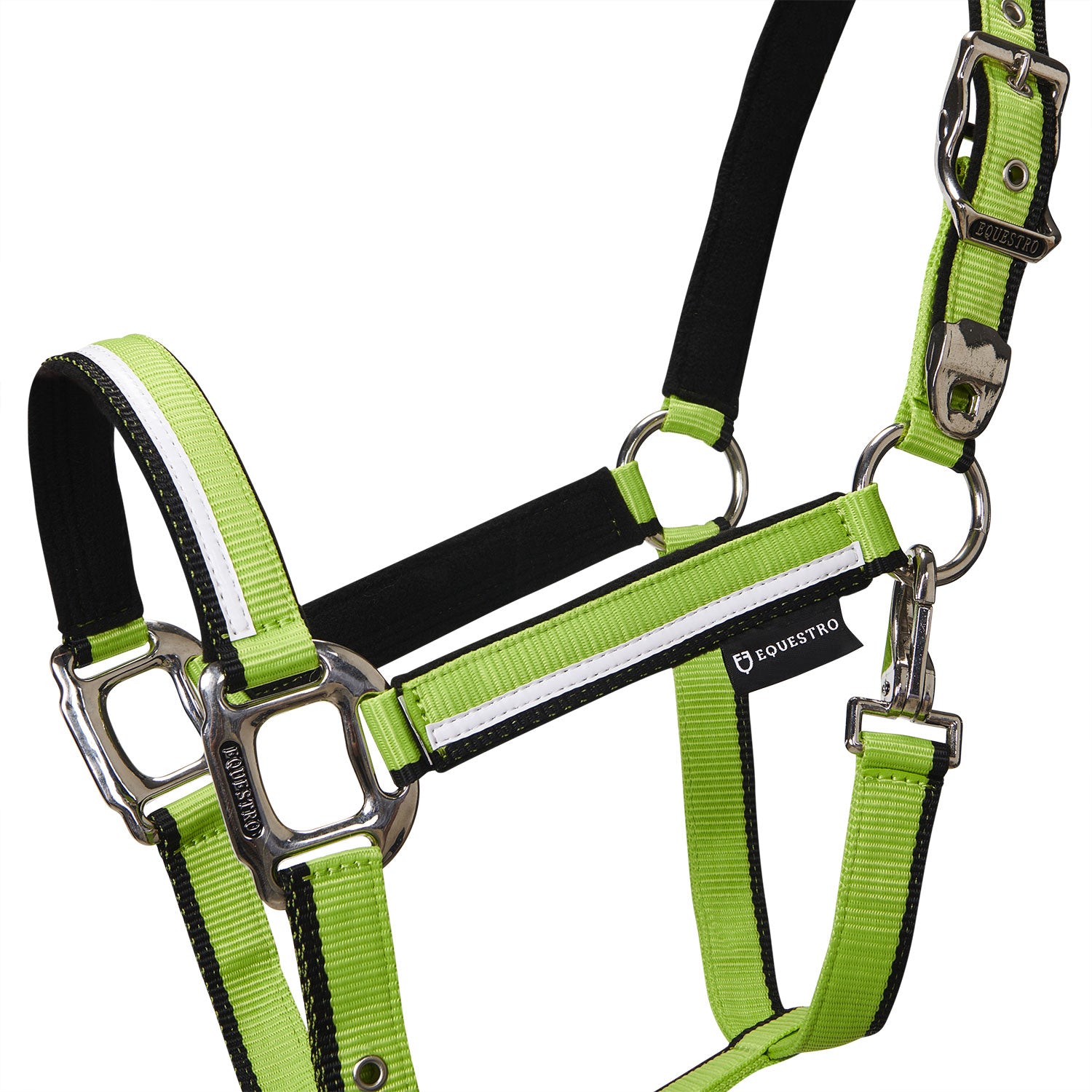 Equestro Cavezza con Imbottitura in Pile e Gancio Moschettone