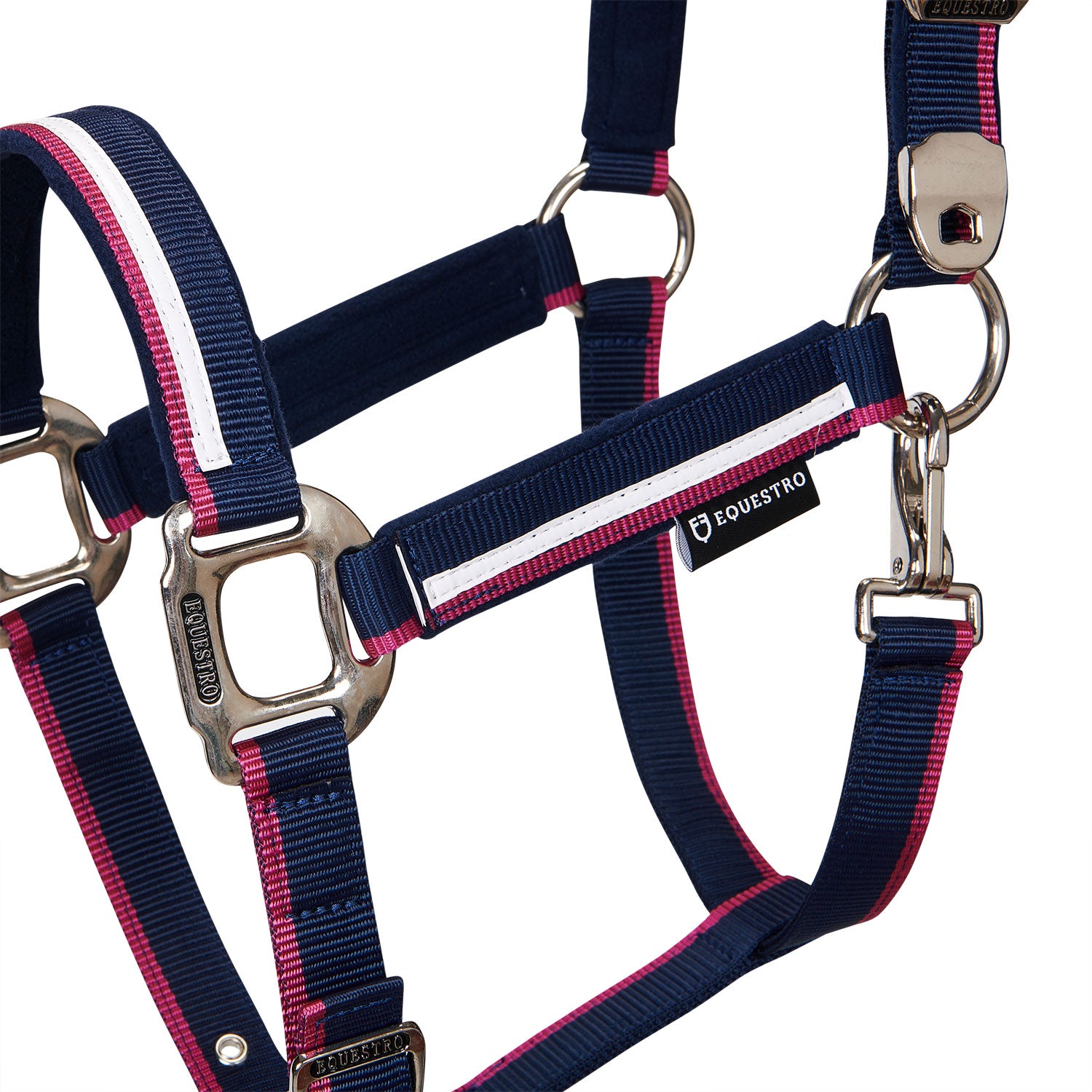 Equestro Cavezza con Imbottitura in Pile e Gancio Moschettone