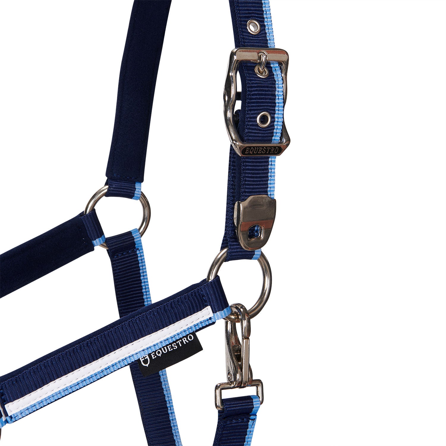 Equestro Cavezza con Imbottitura in Pile e Gancio Moschettone