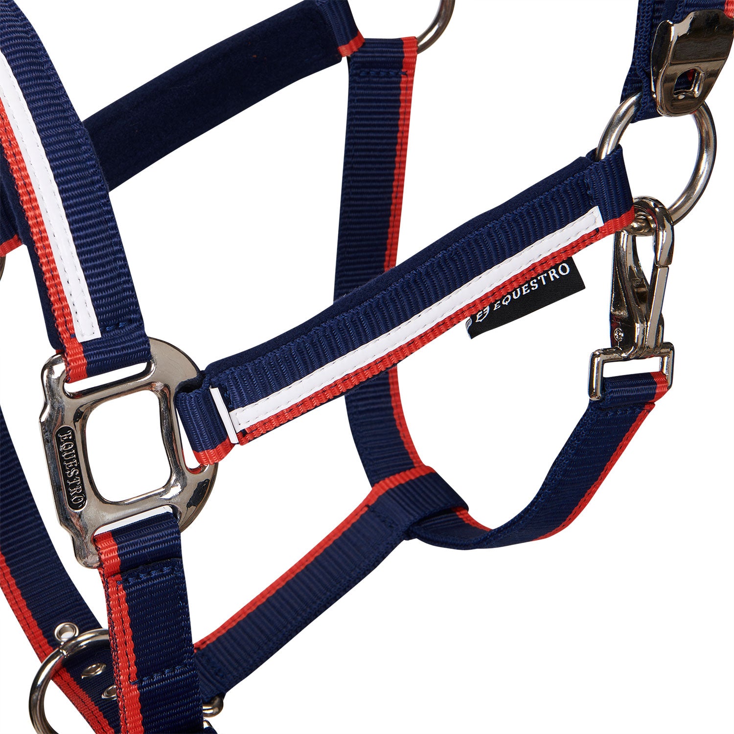 Equestro Cavezza con Imbottitura in Pile e Gancio Moschettone