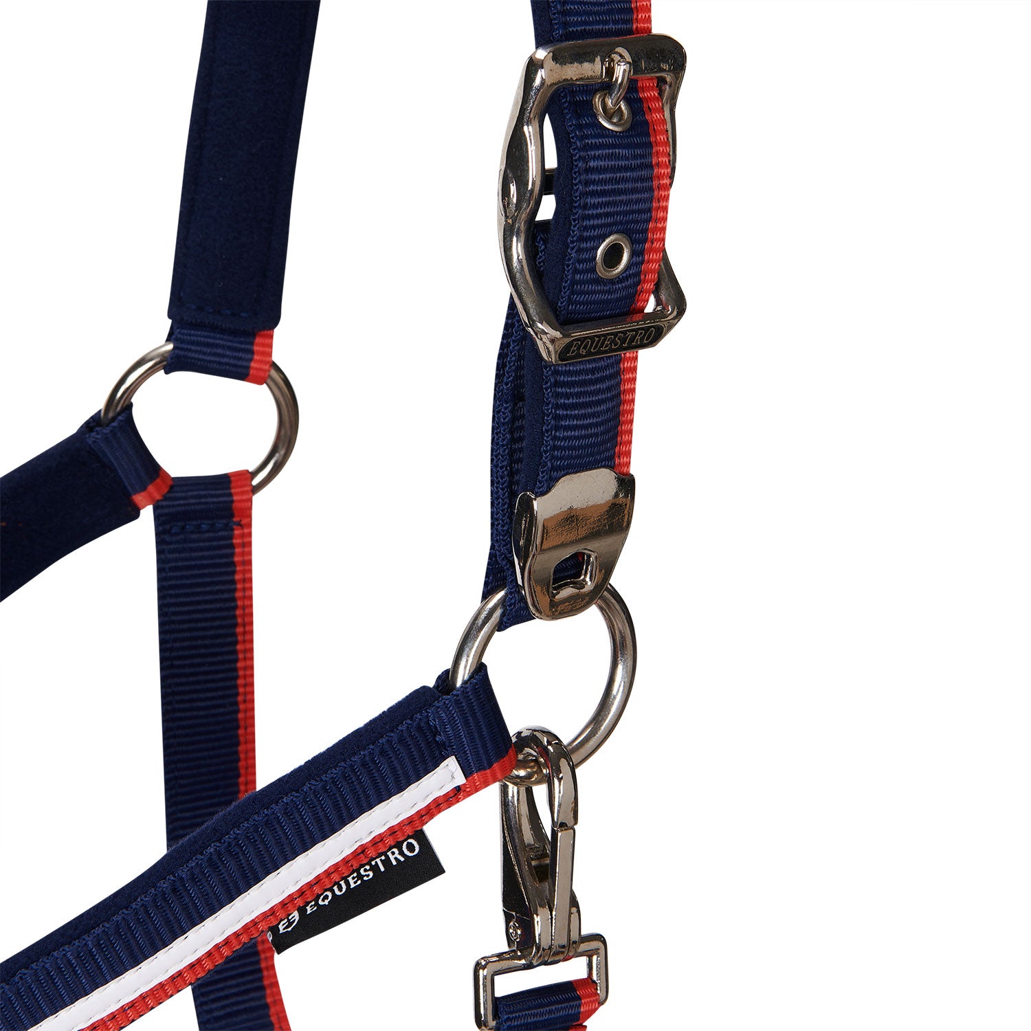 Equestro Cavezza con Imbottitura in Pile e Gancio Moschettone
