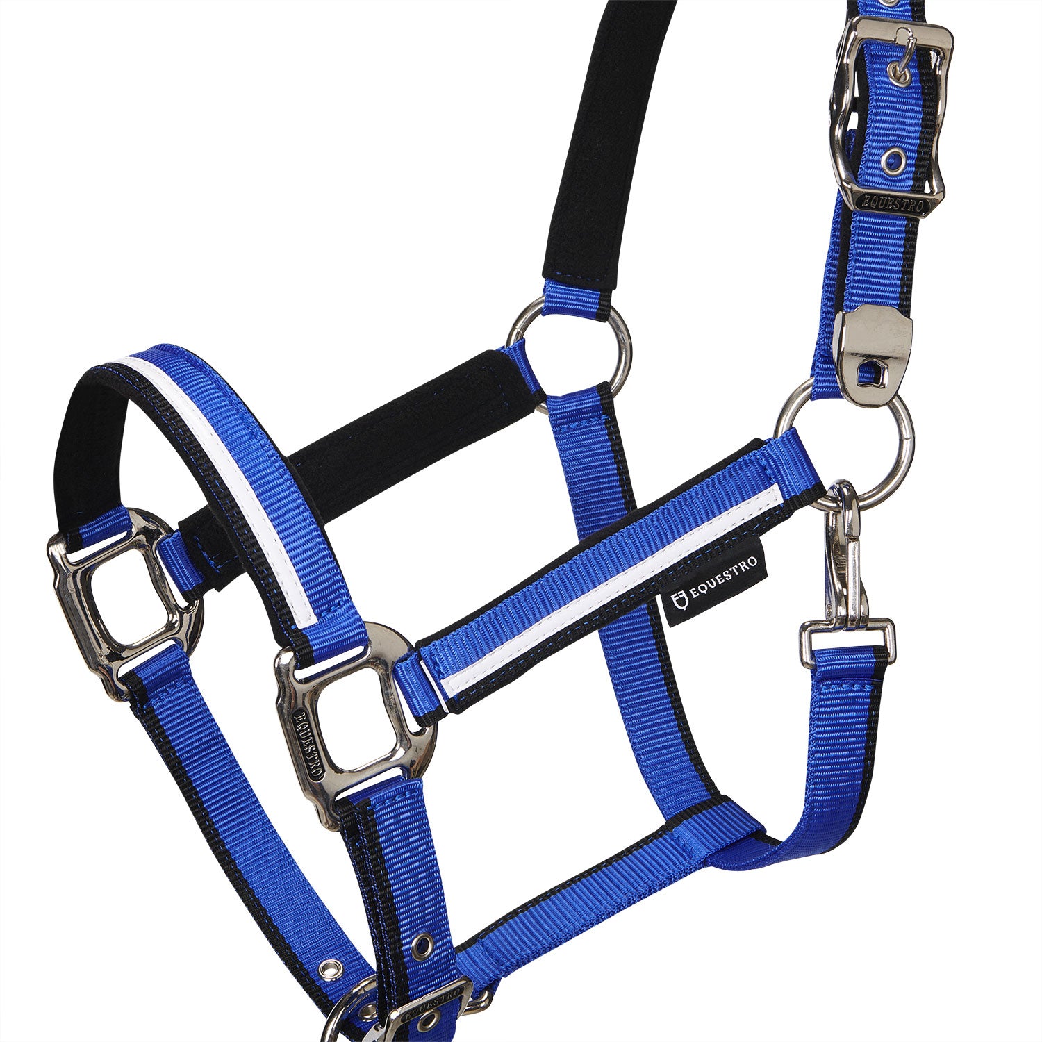Equestro Cavezza con Imbottitura in Pile e Gancio Moschettone