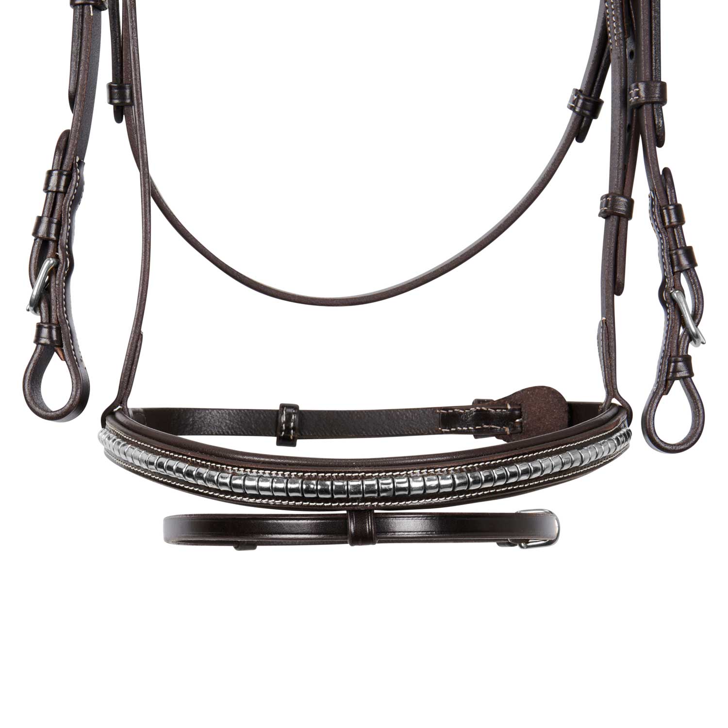 Equestro Testiera Inglese in Cuoio Clincher New