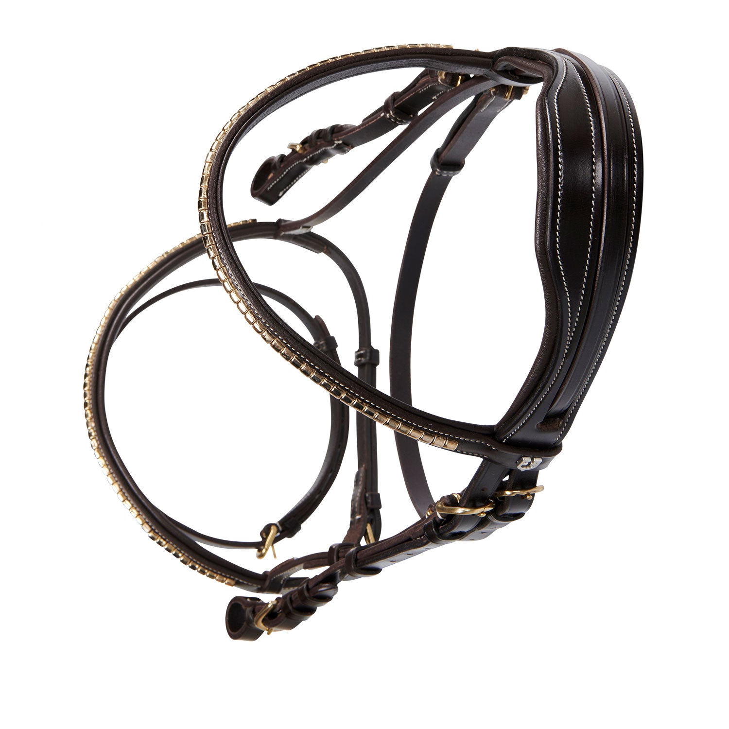 Equestro Testiera Inglese in Cuoio Clincher