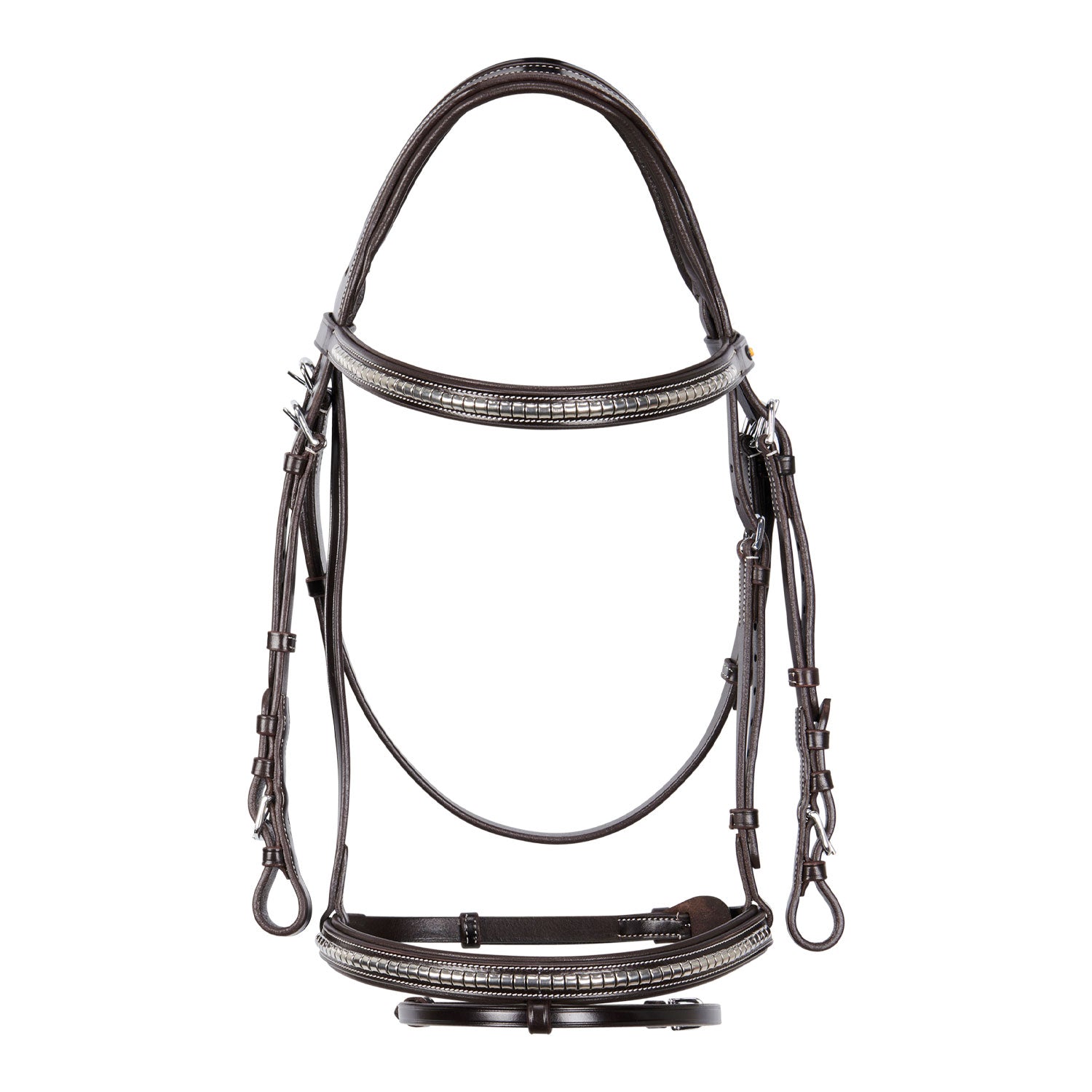 Equestro Testiera Inglese in Cuoio Clincher Np