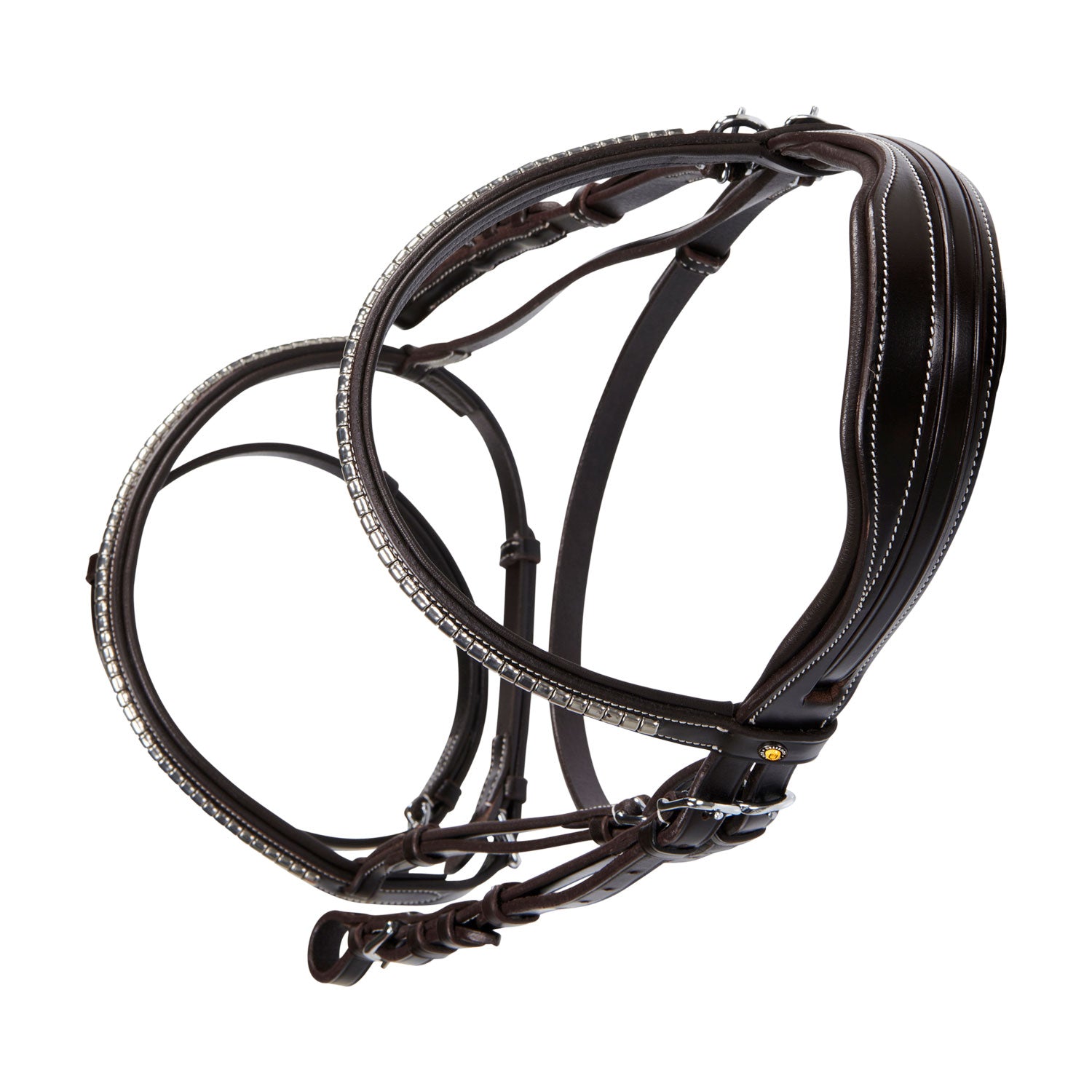 Equestro Testiera Inglese in Cuoio Clincher Np