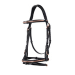 Equestro Testiera Inglese in Cuoio Clincher Colore Oro rosa