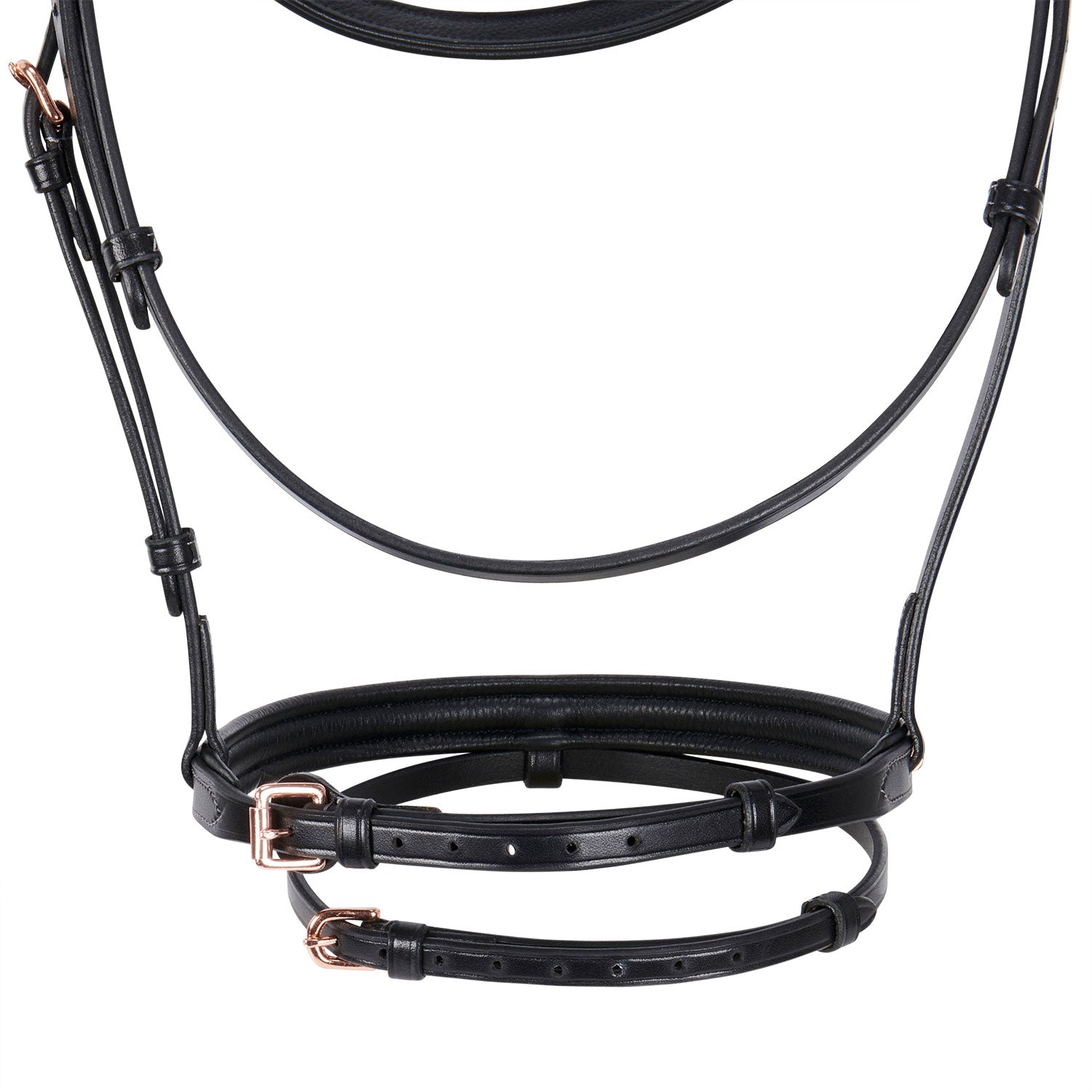 Equestro Testiera Inglese in Cuoio Clincher Colore Oro rosa
