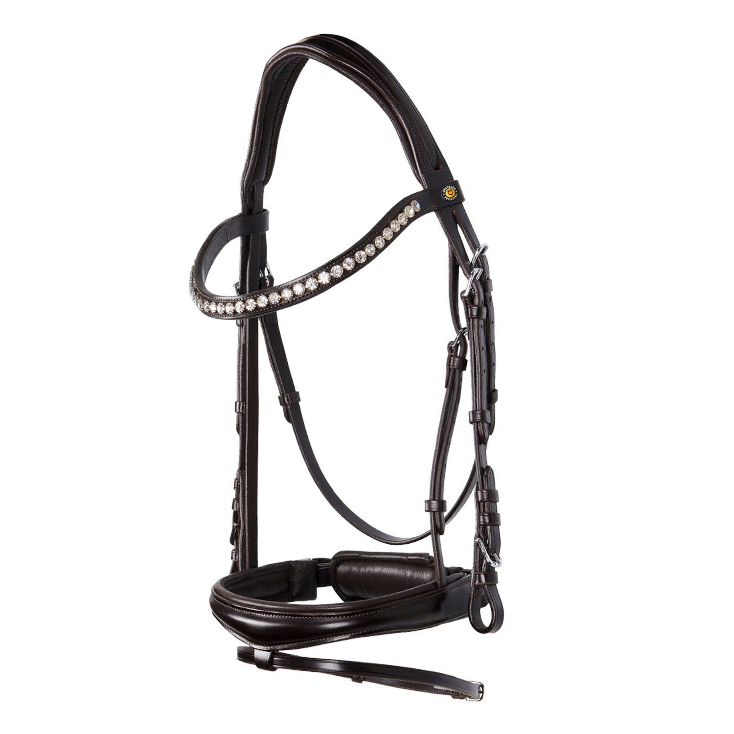 Equestro Testiera Inglese in Cuoio con Brillantini New