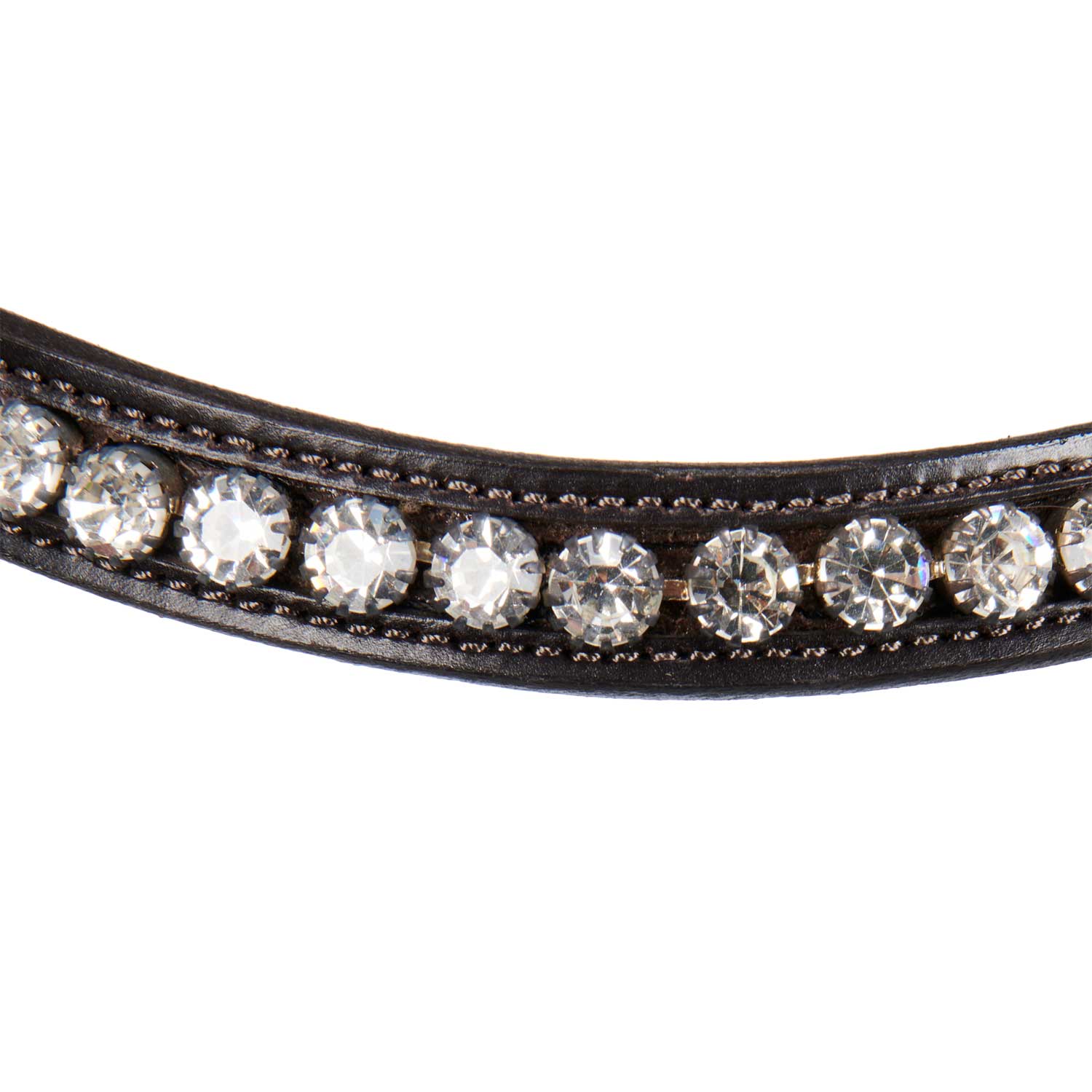 Equestro Testiera Inglese in Cuoio con Brillantini New