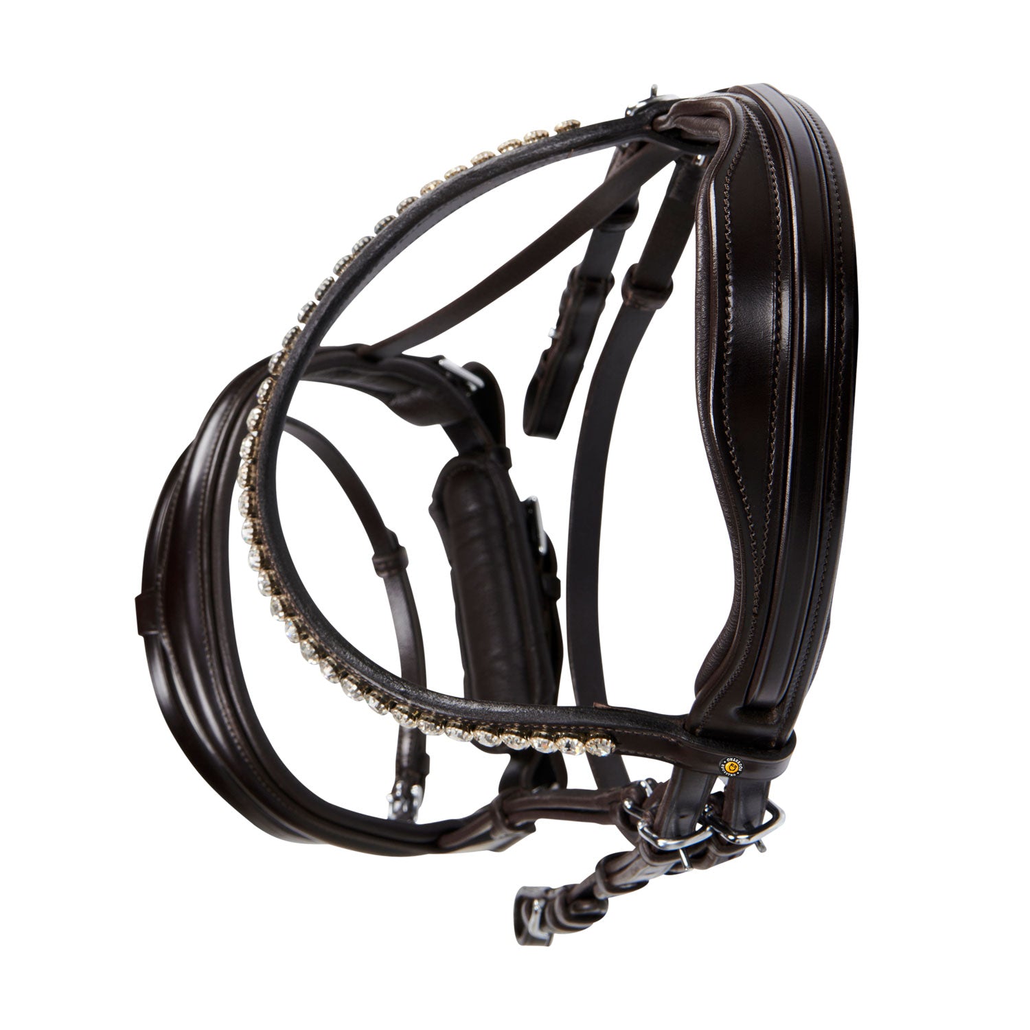 Equestro Testiera Inglese in Cuoio con Brillantini New