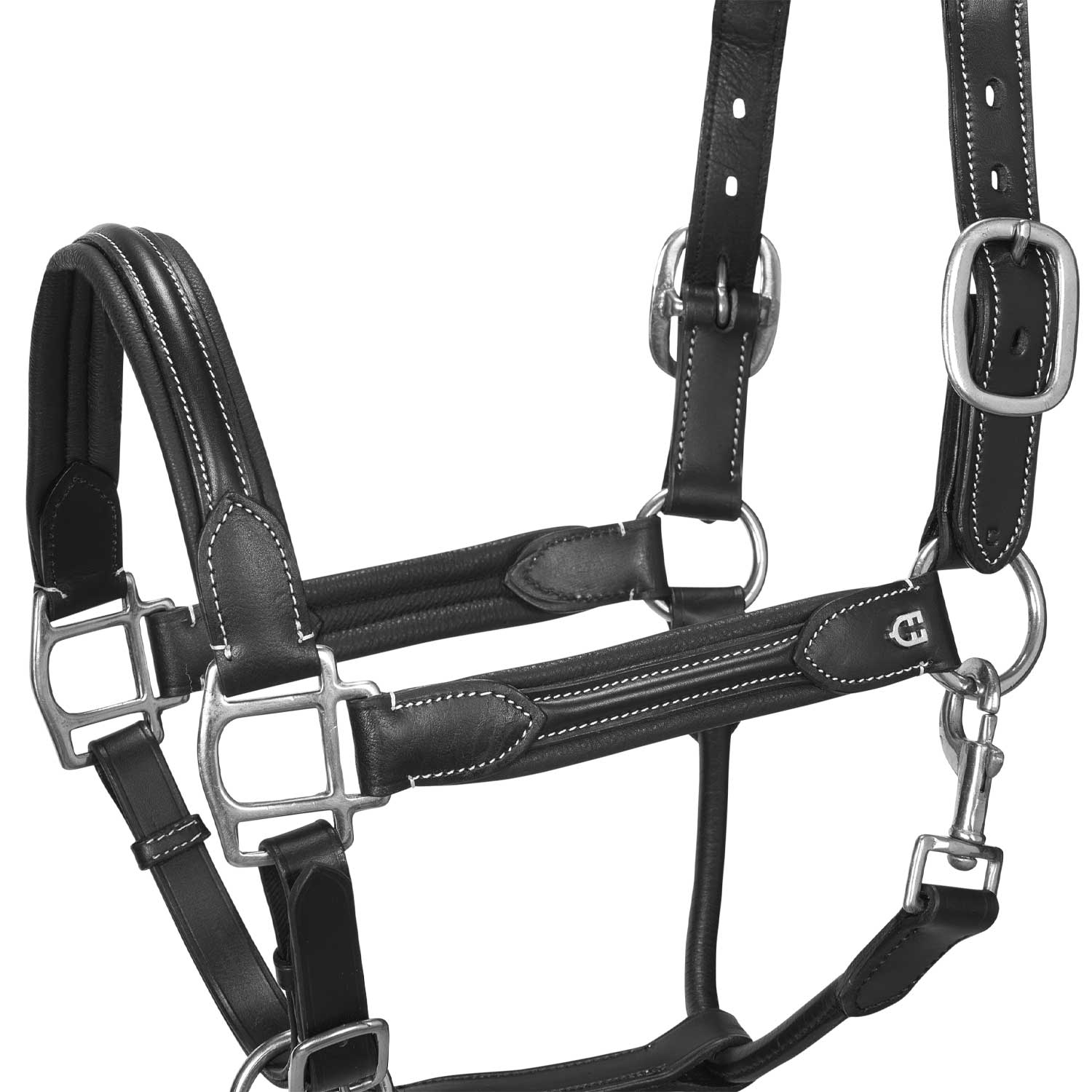 Equestro Cavezza Cuoio Morbido Fibbie Resistenti