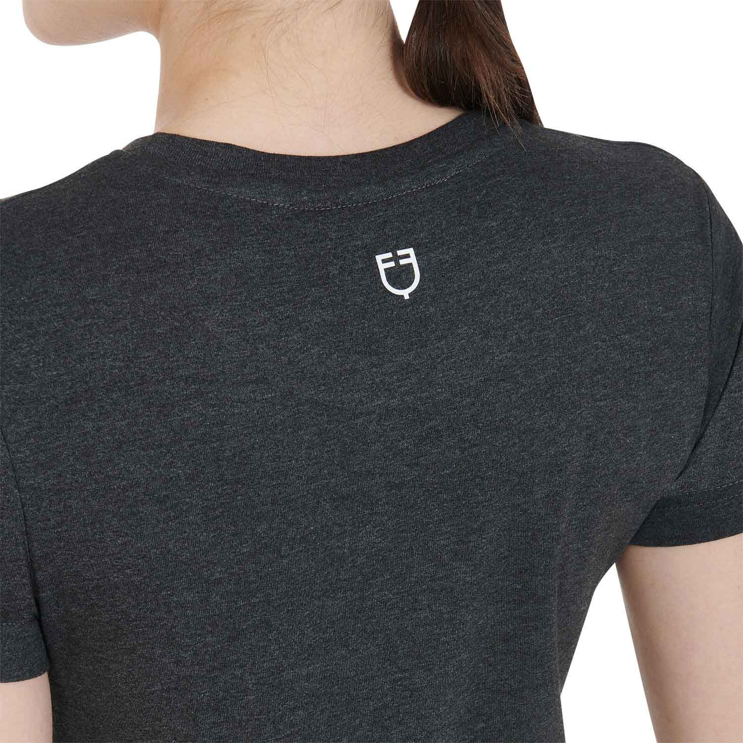 Equestro T Shirt Donna Slim Fit con Scritta