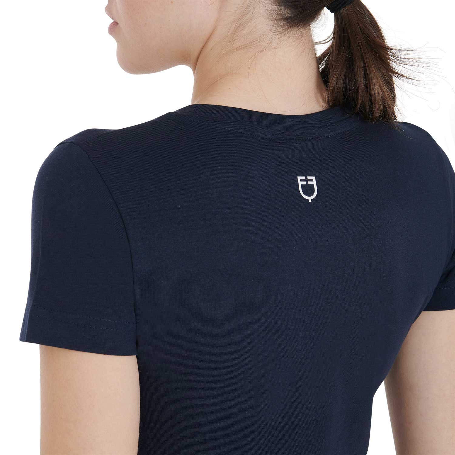 Equestro T Shirt Donna Slim Fit con Scritta