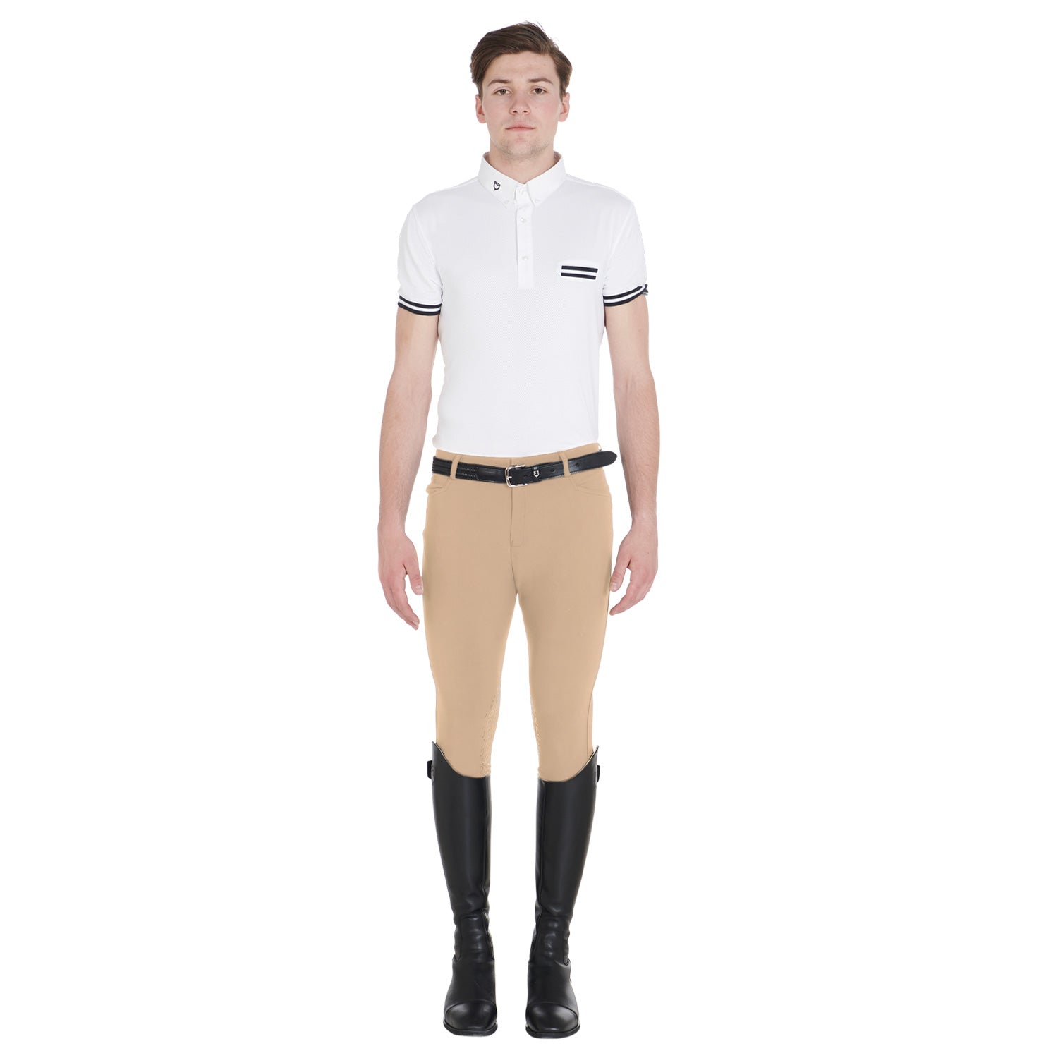 Equestro Pantaloni Uomo Slim Fit Grip con Logo