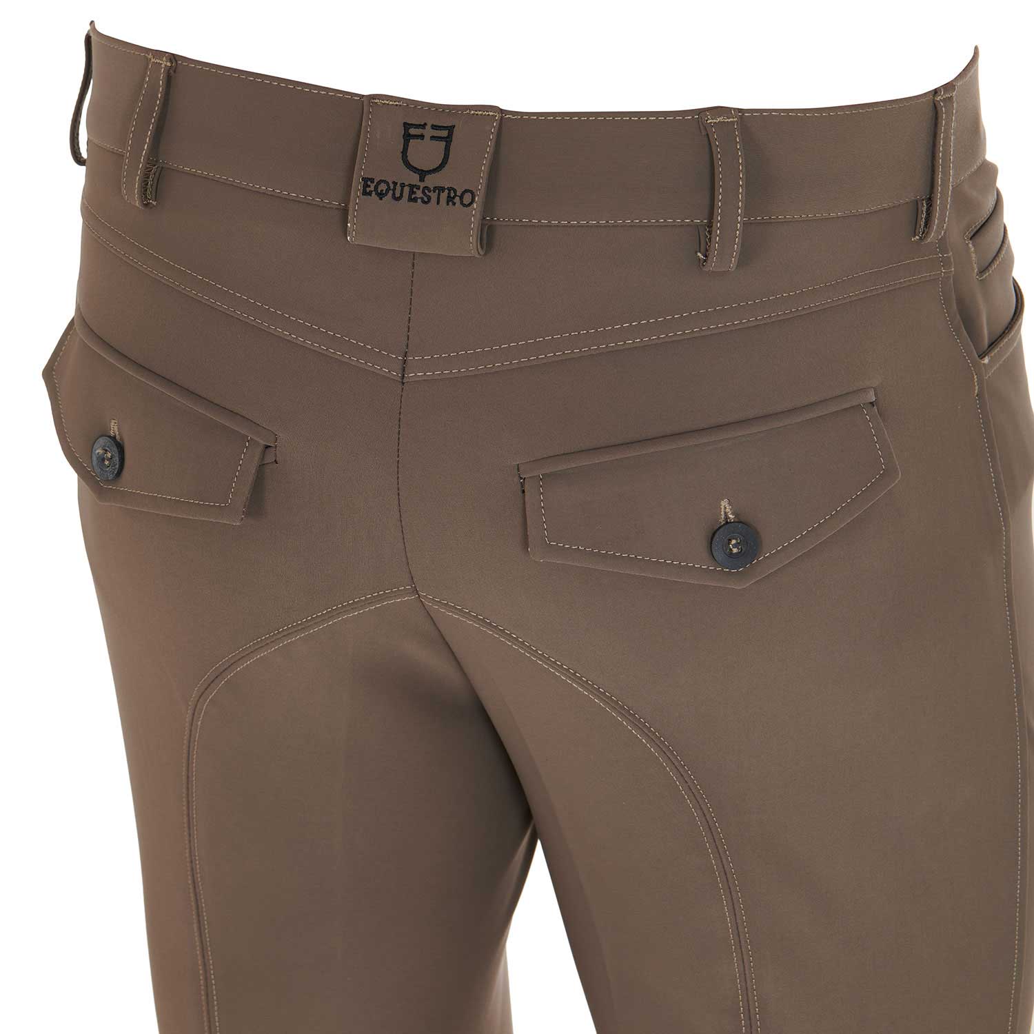 Equestro Pantaloni Uomo Slim Fit Grip con Logo