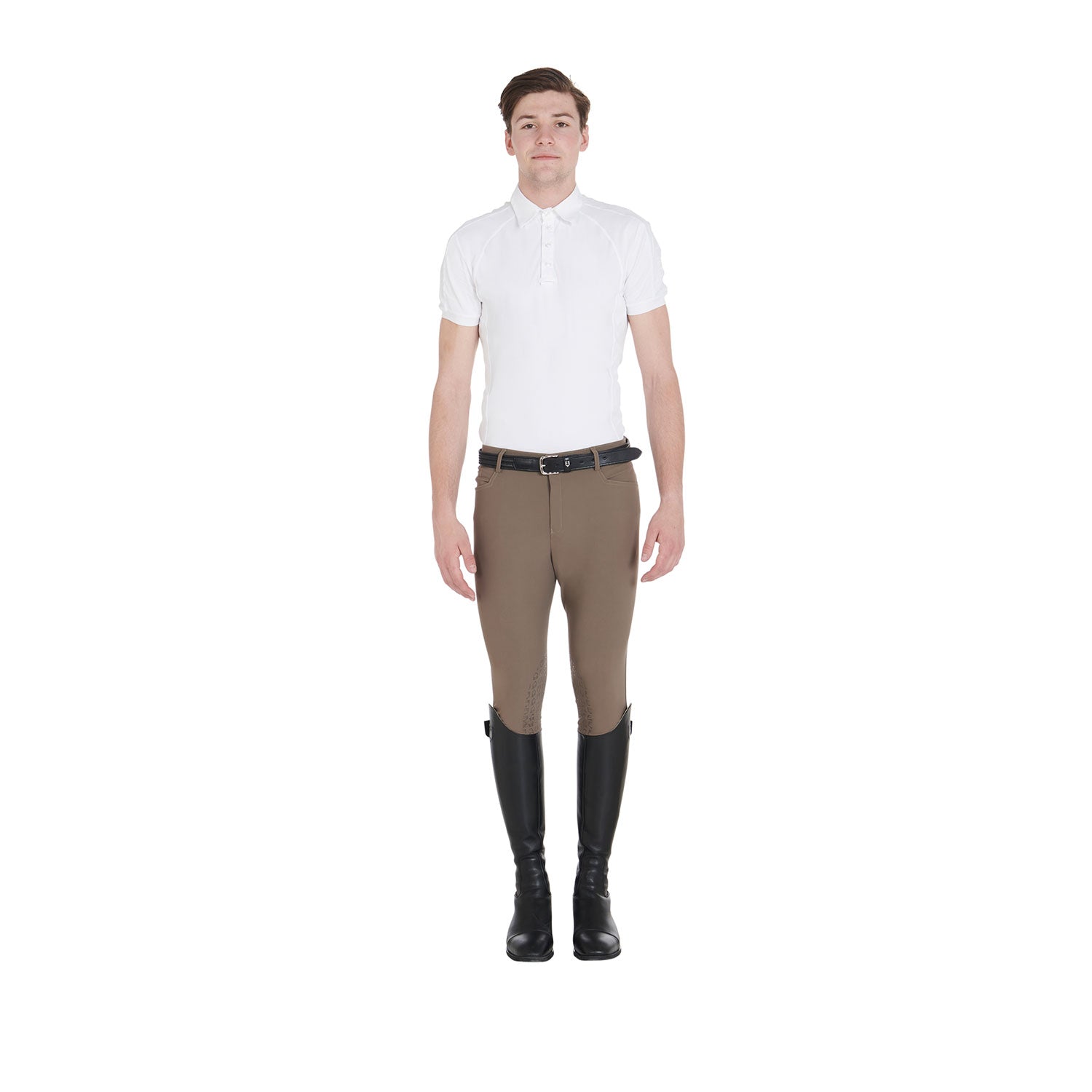 Equestro Pantaloni Uomo Slim Fit Grip con Logo