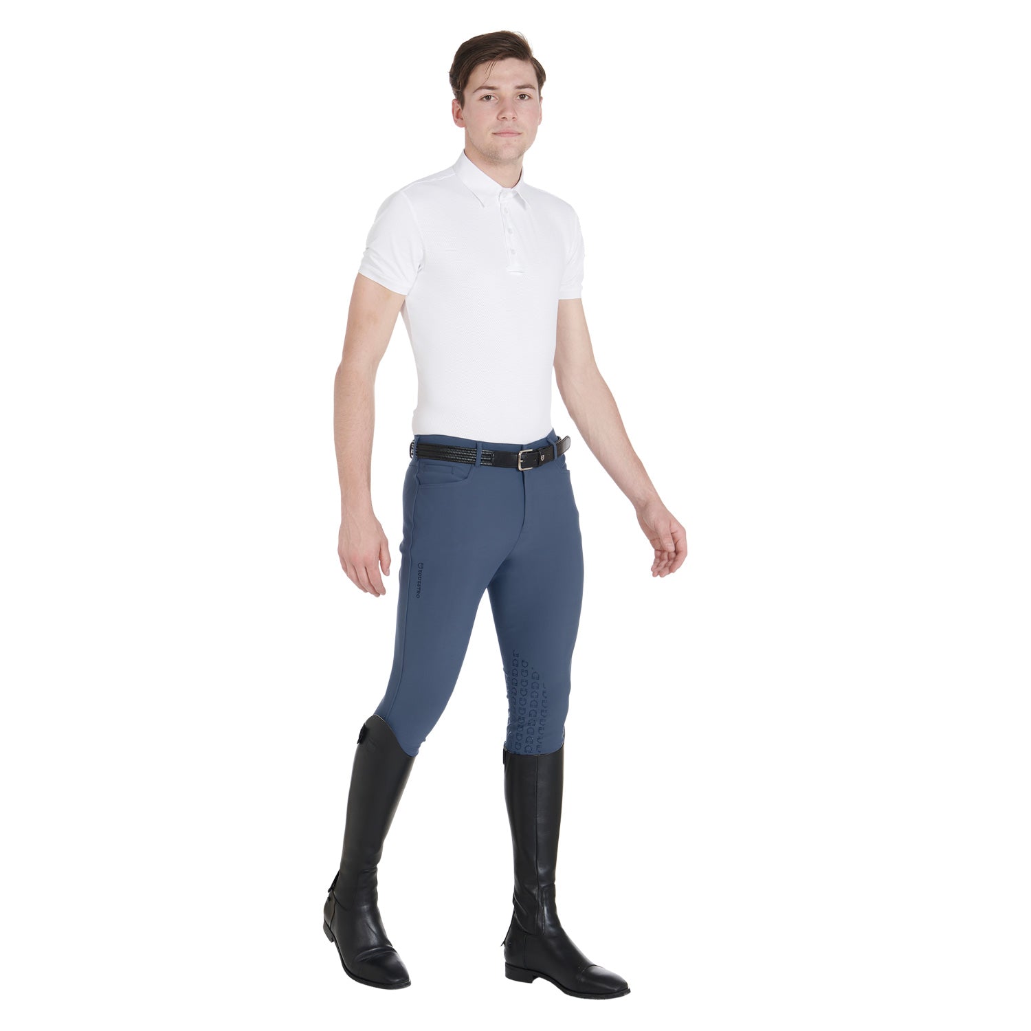 Equestro Pantaloni Uomo Slim Fit Grip con Logo