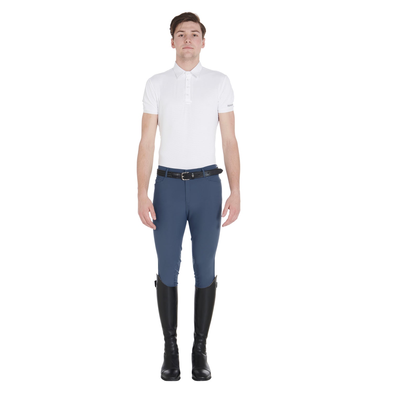Equestro Pantaloni Uomo Slim Fit Grip con Logo