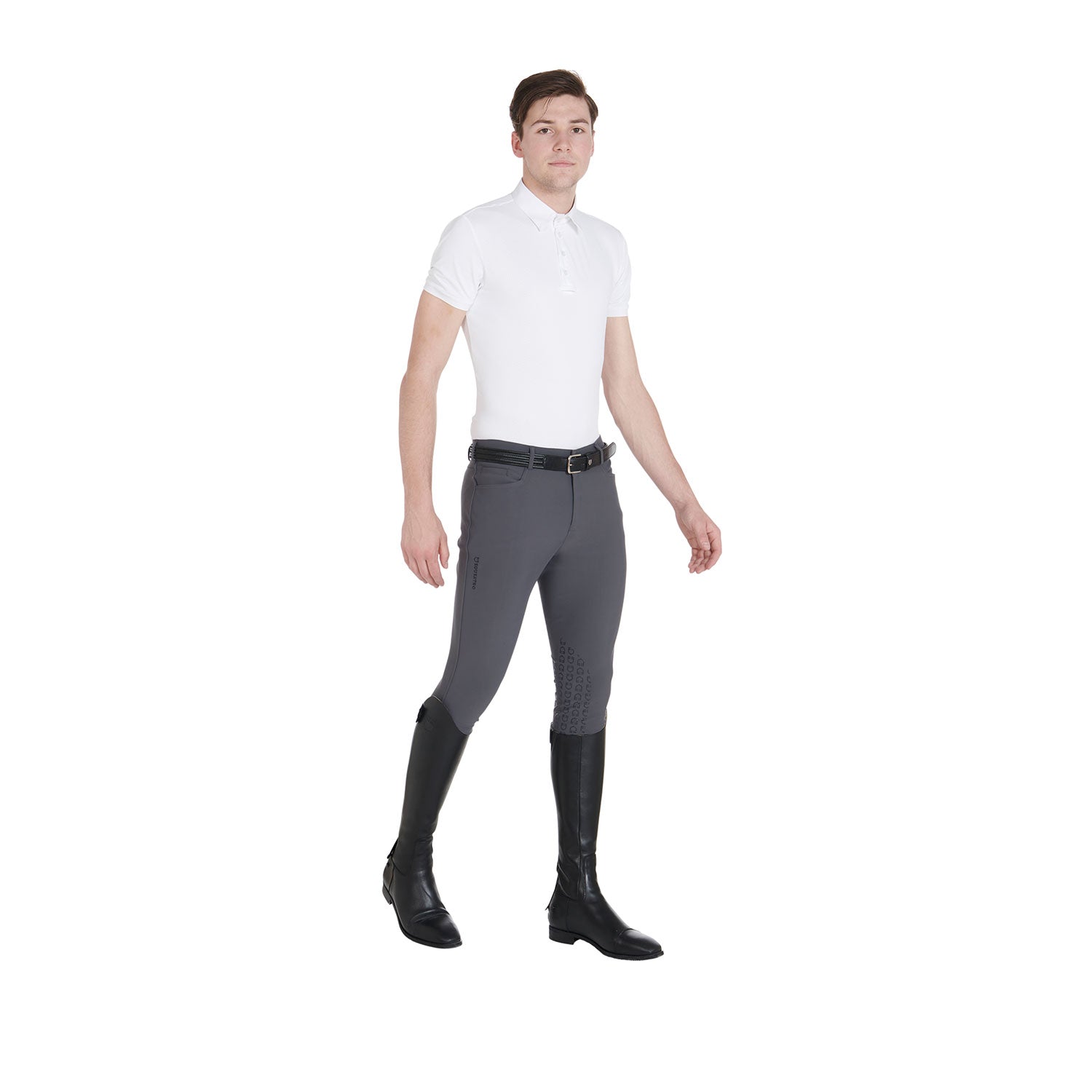 Equestro Pantaloni Uomo Slim Fit Grip con Logo