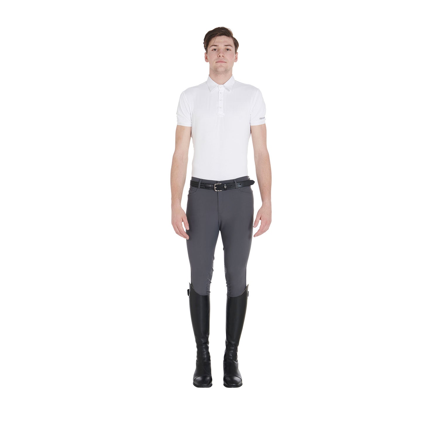 Equestro Pantaloni Uomo Slim Fit Grip con Logo