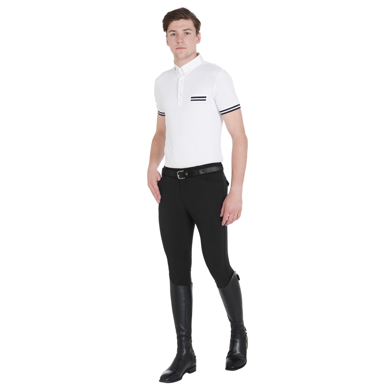 Equestro Pantaloni Uomo Slim Fit Grip con Logo