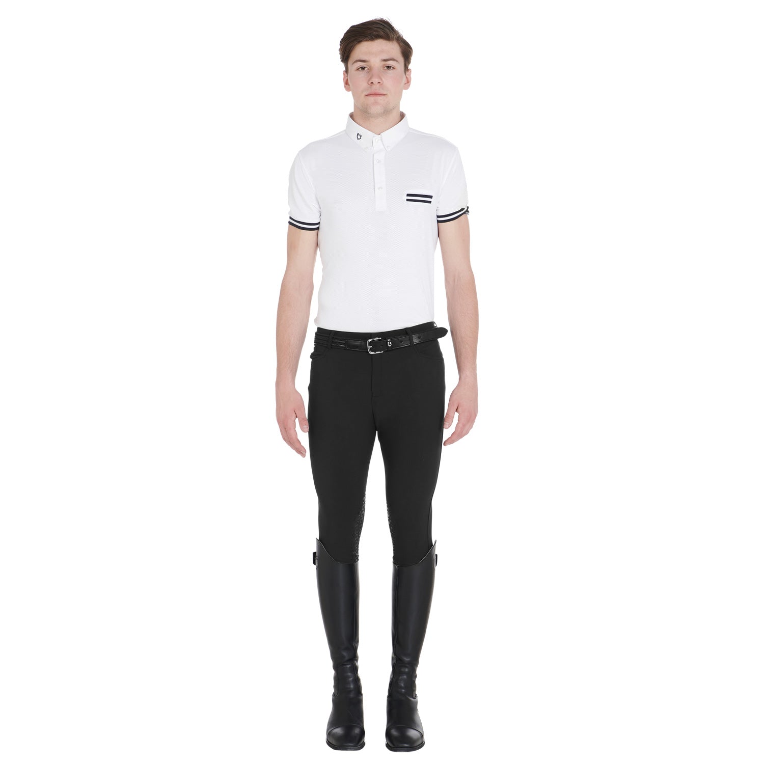Equestro Pantaloni Uomo Slim Fit Grip con Logo