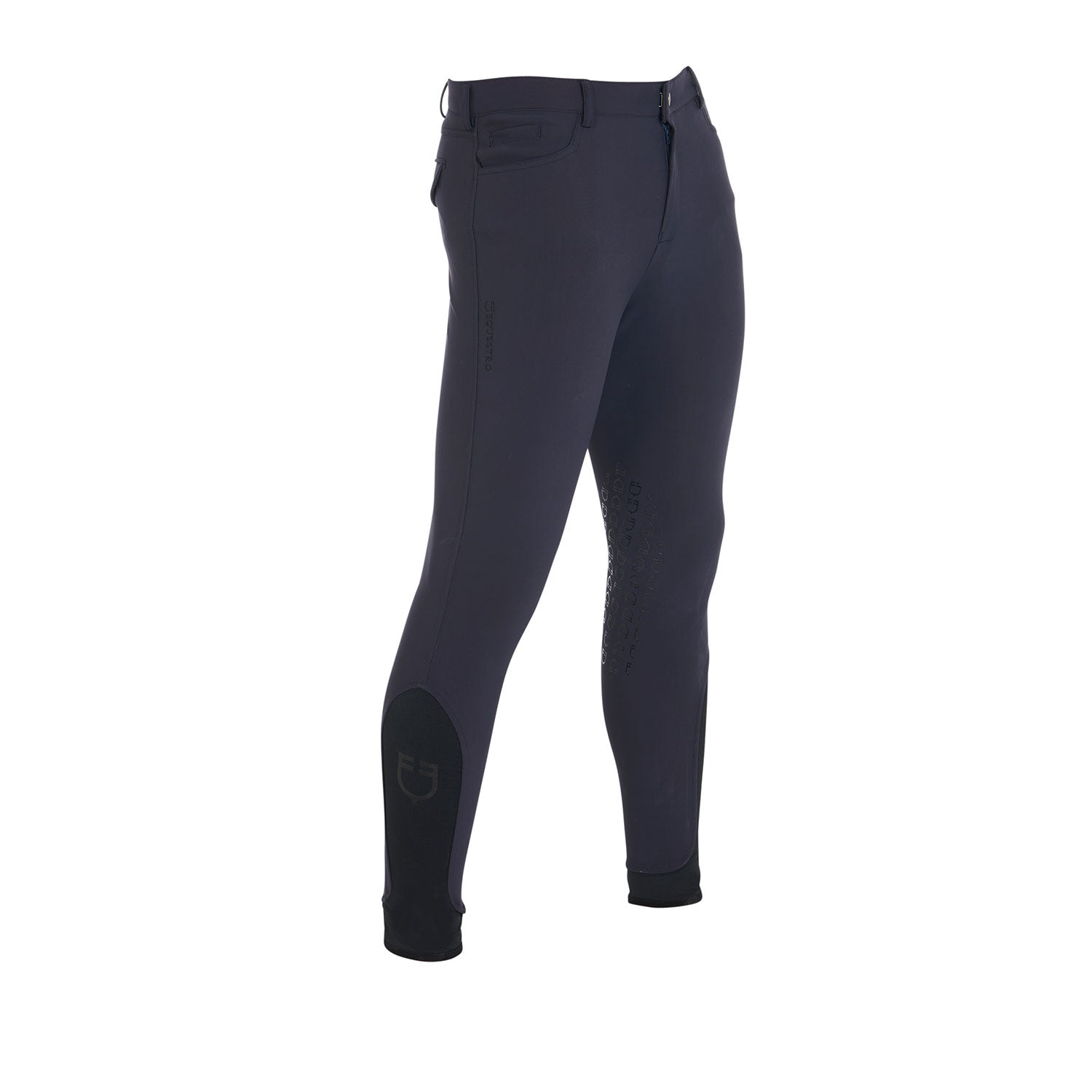 Pantaloni uomo slim fit tessuto tecnico Equestro Caspar, grip al ginoccho