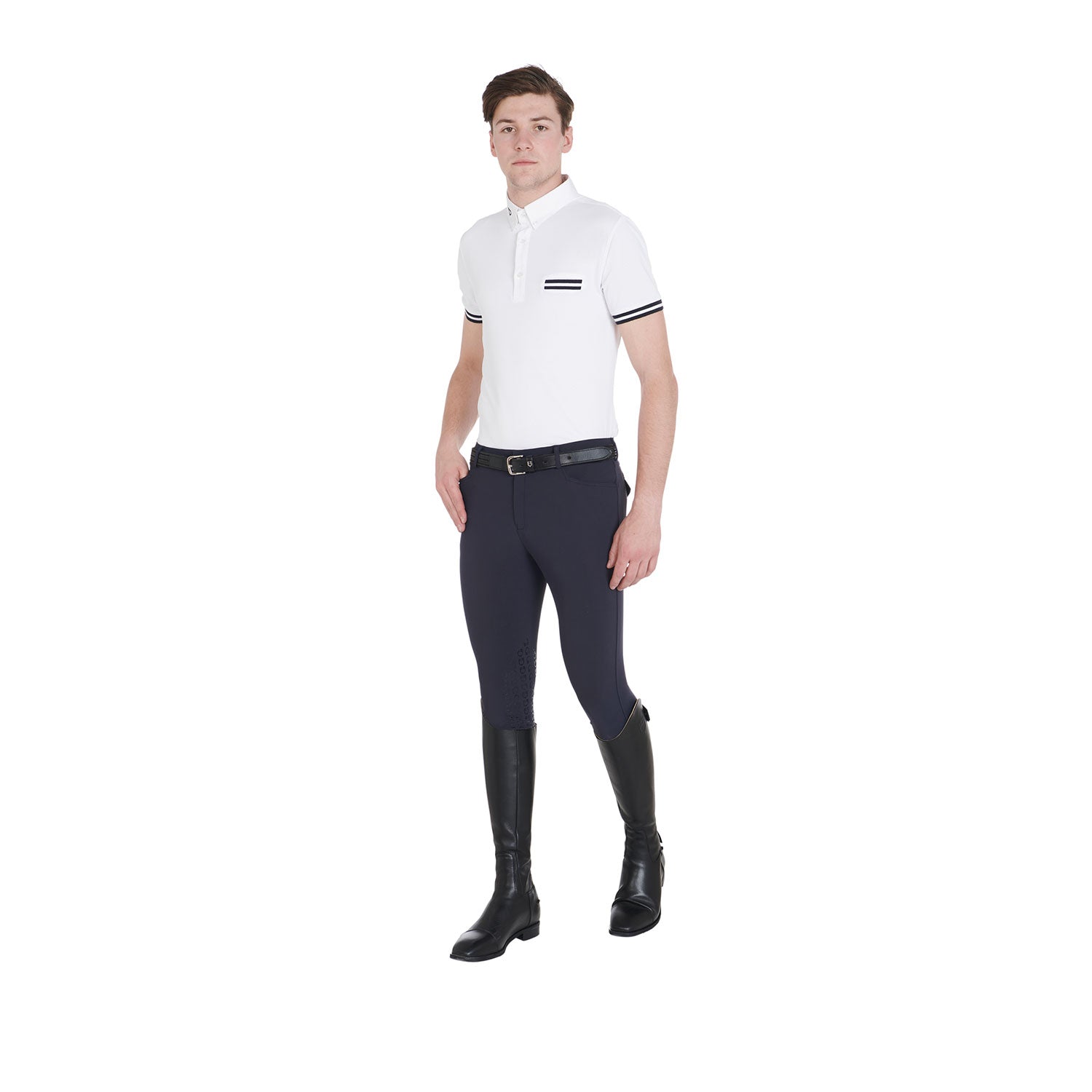 Equestro Pantaloni Uomo Slim Fit Grip con Logo