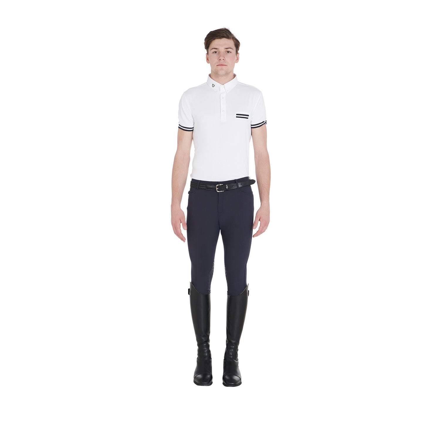 Equestro Pantaloni Uomo Slim Fit Grip con Logo