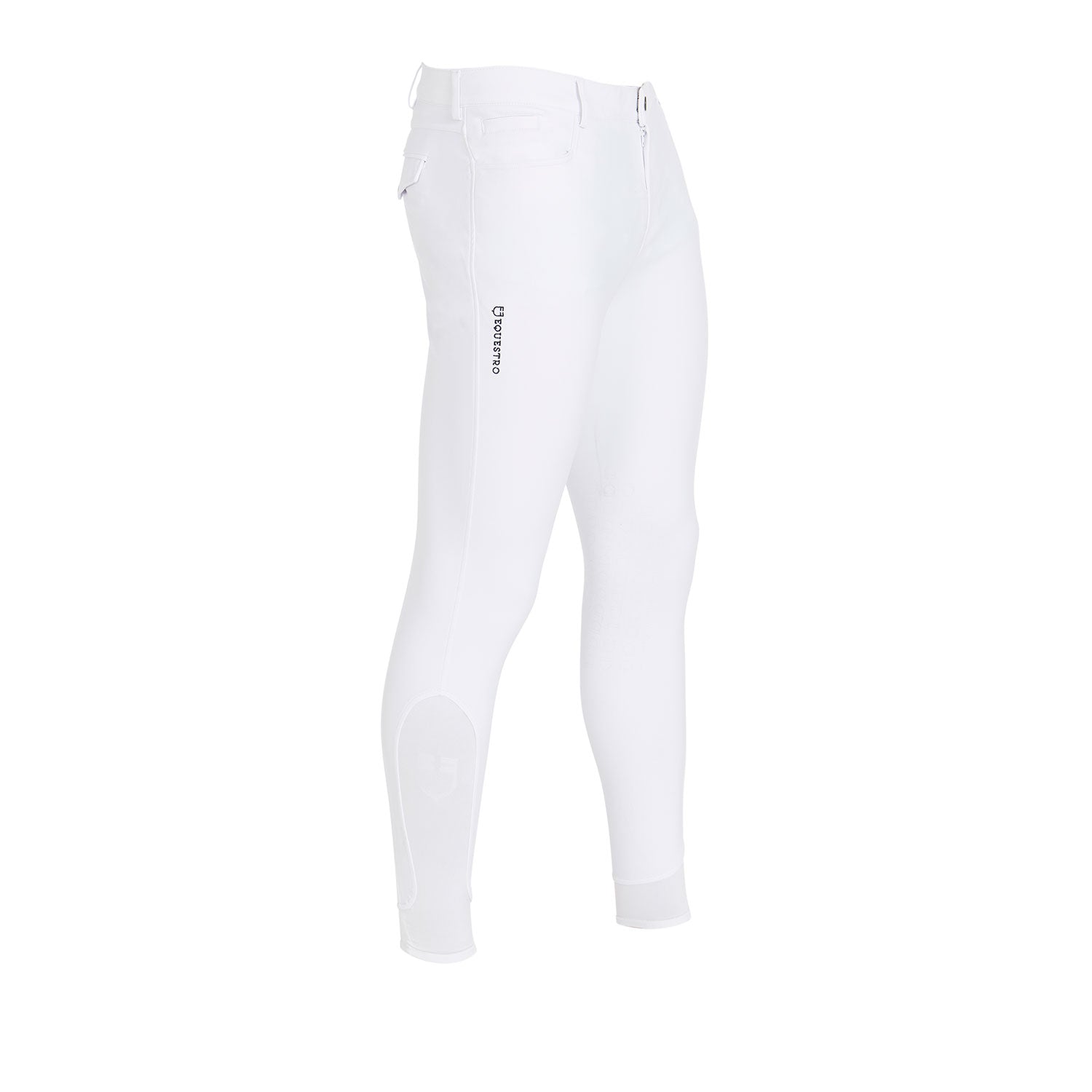 Pantaloni uomo slim fit tessuto tecnico Equestro Caspar, grip al ginoccho