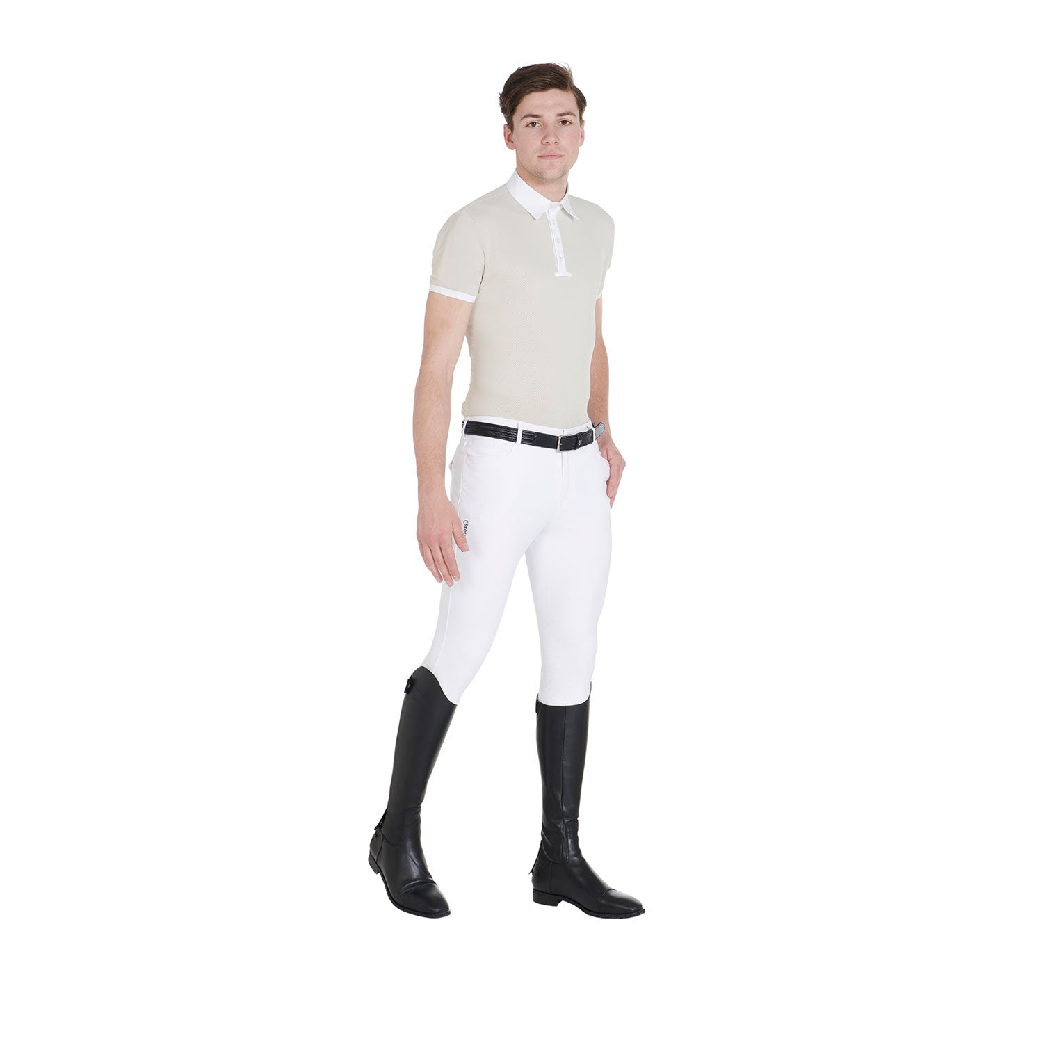 Equestro Pantaloni Uomo Slim Fit Grip con Logo