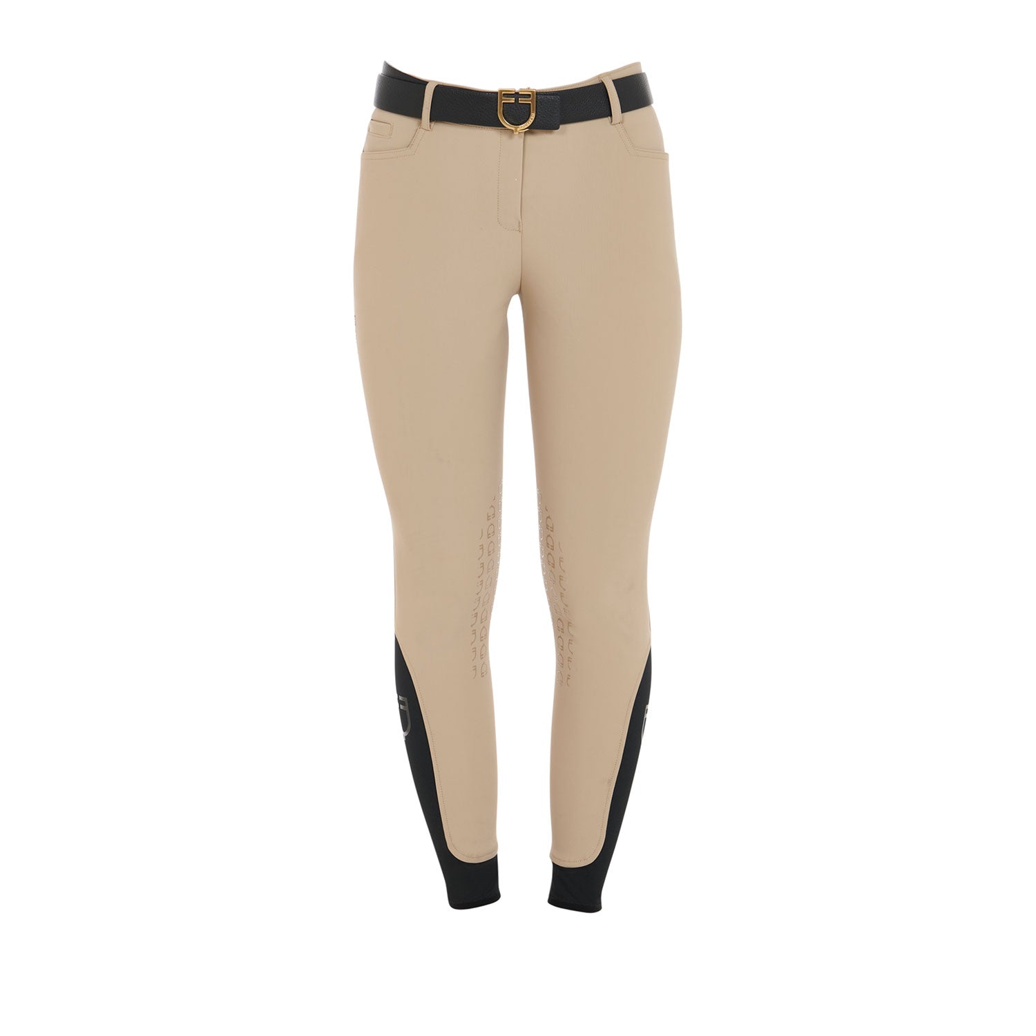 Equestro Pantaloni Donna Slim Fit Grip con Logo
