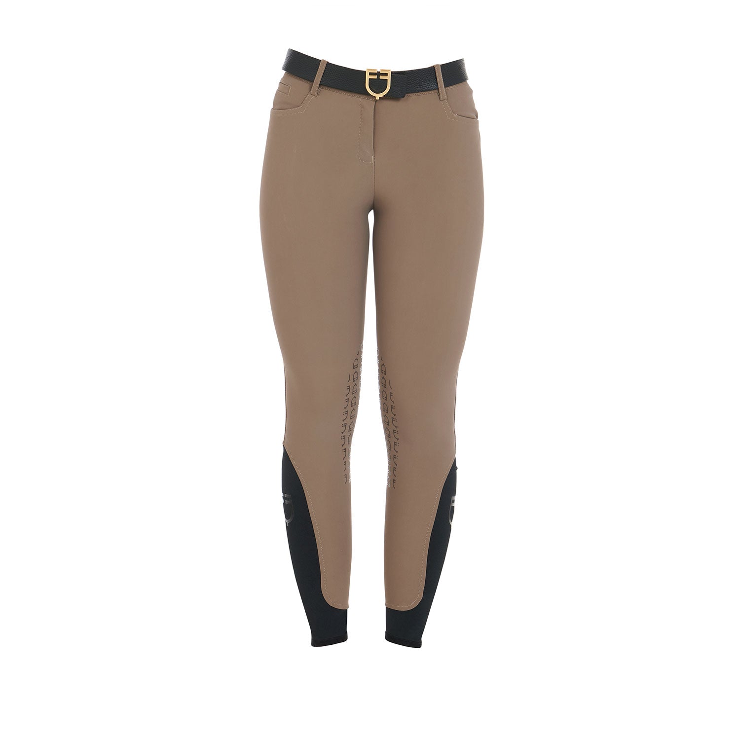 Equestro Pantaloni Donna Slim Fit Grip con Logo