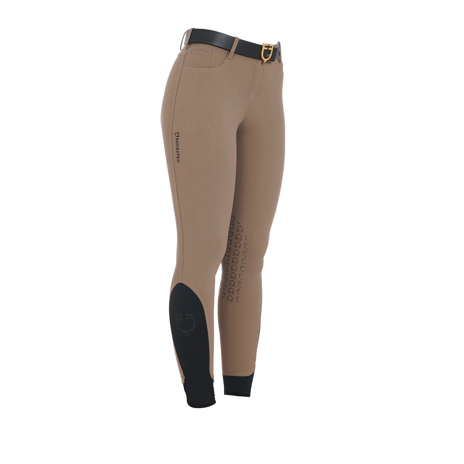 Equestro Pantaloni Donna Slim Fit Grip con Logo