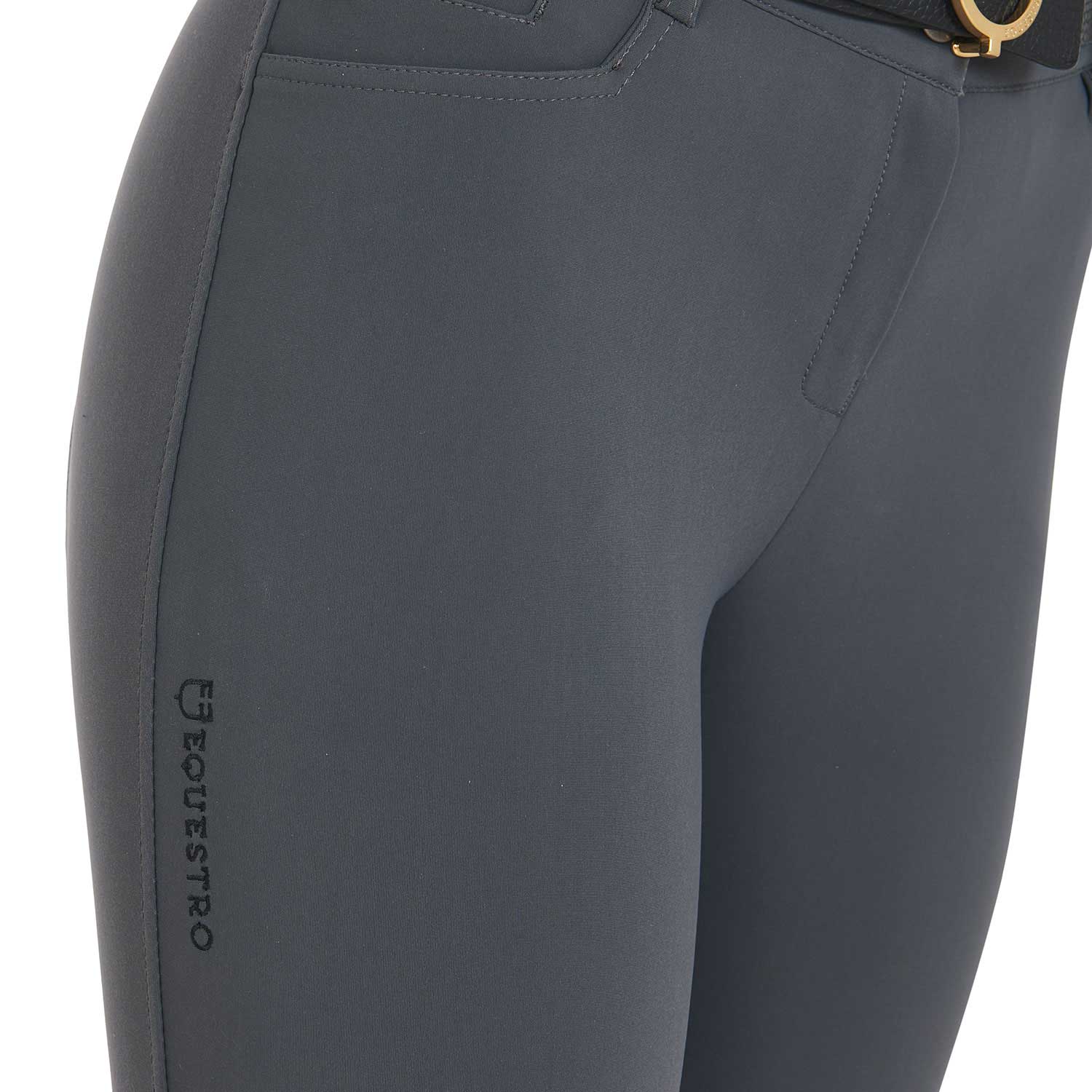 Equestro Pantaloni Donna Slim Fit Grip con Logo