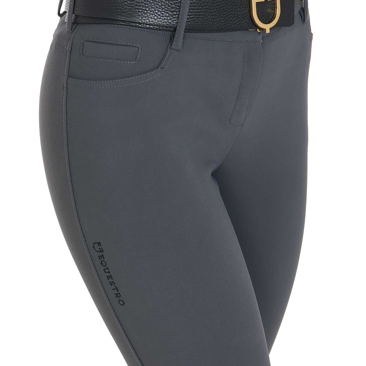 Equestro Pantaloni Donna Slim Fit Grip con Logo