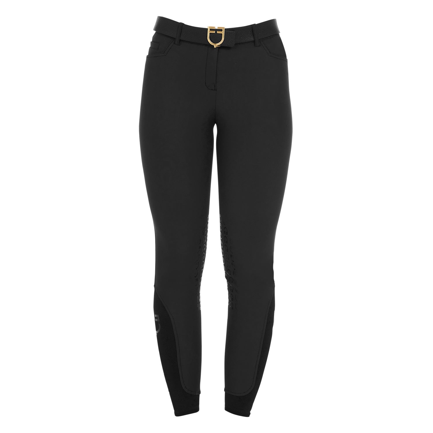 Equestro Pantaloni Donna Slim Fit Grip con Logo