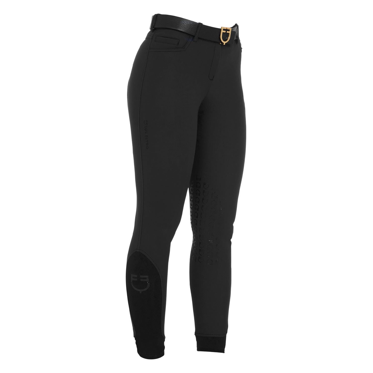 Equestro Pantaloni Donna Slim Fit Grip con Logo