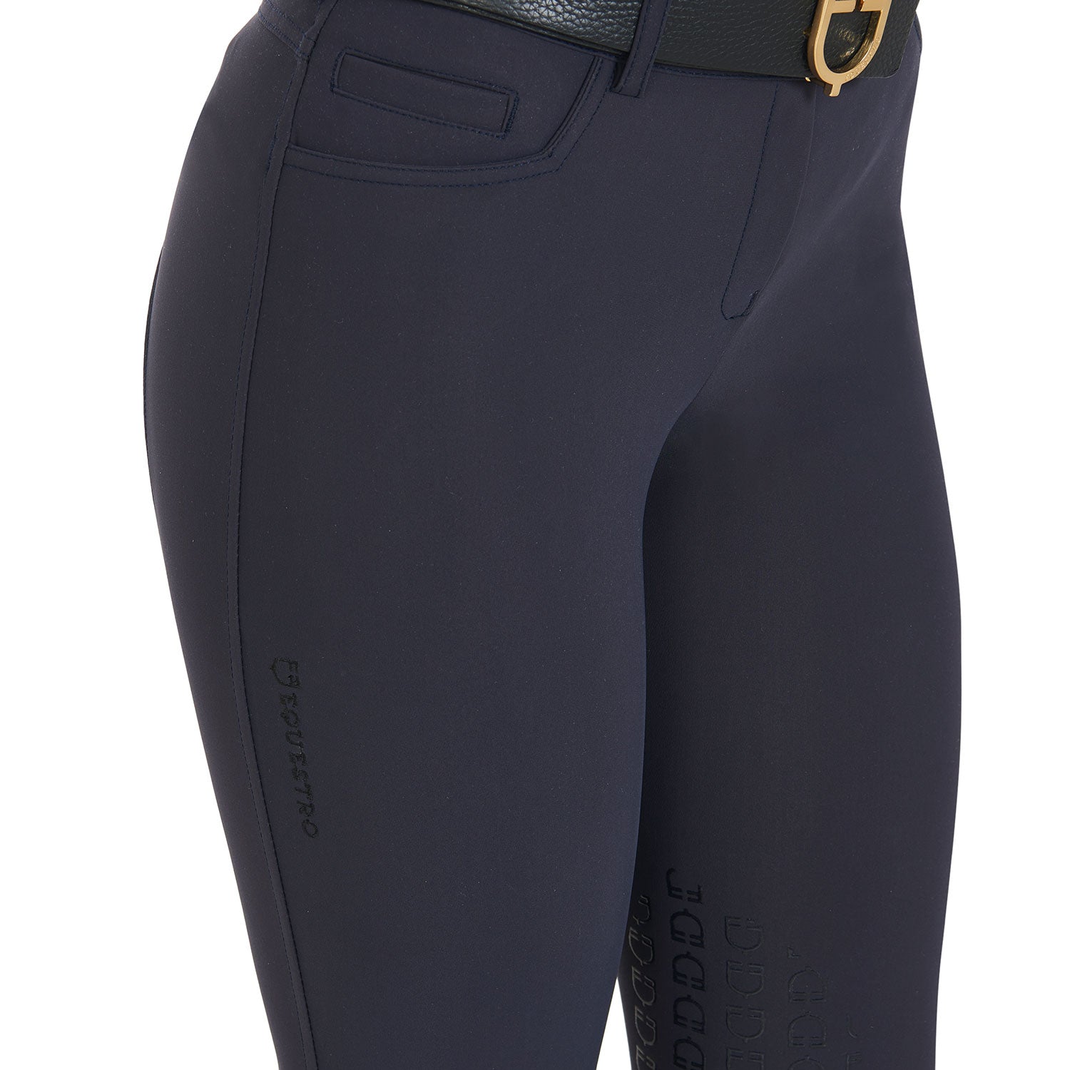 Equestro Pantaloni Donna Slim Fit Grip con Logo