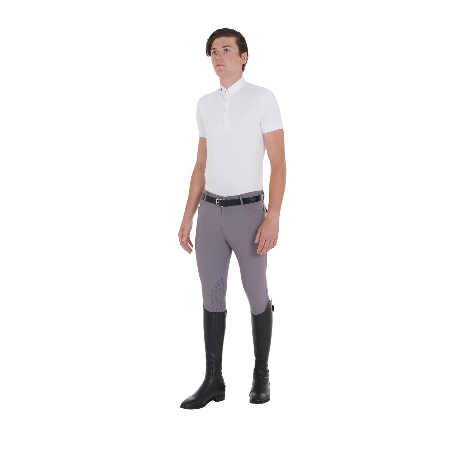Equestro Pantaloni Uomo Estivi Slim Fit in Tessuto Tecnico Bielastico
